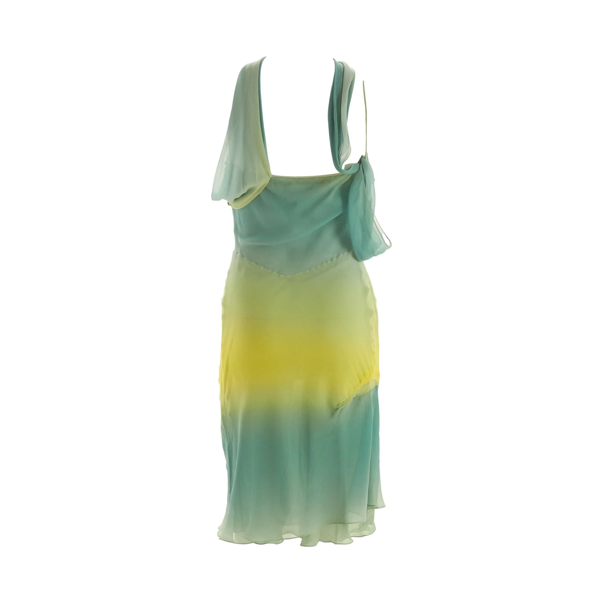 Galliano Multicolor Silk Dress - Image 3
