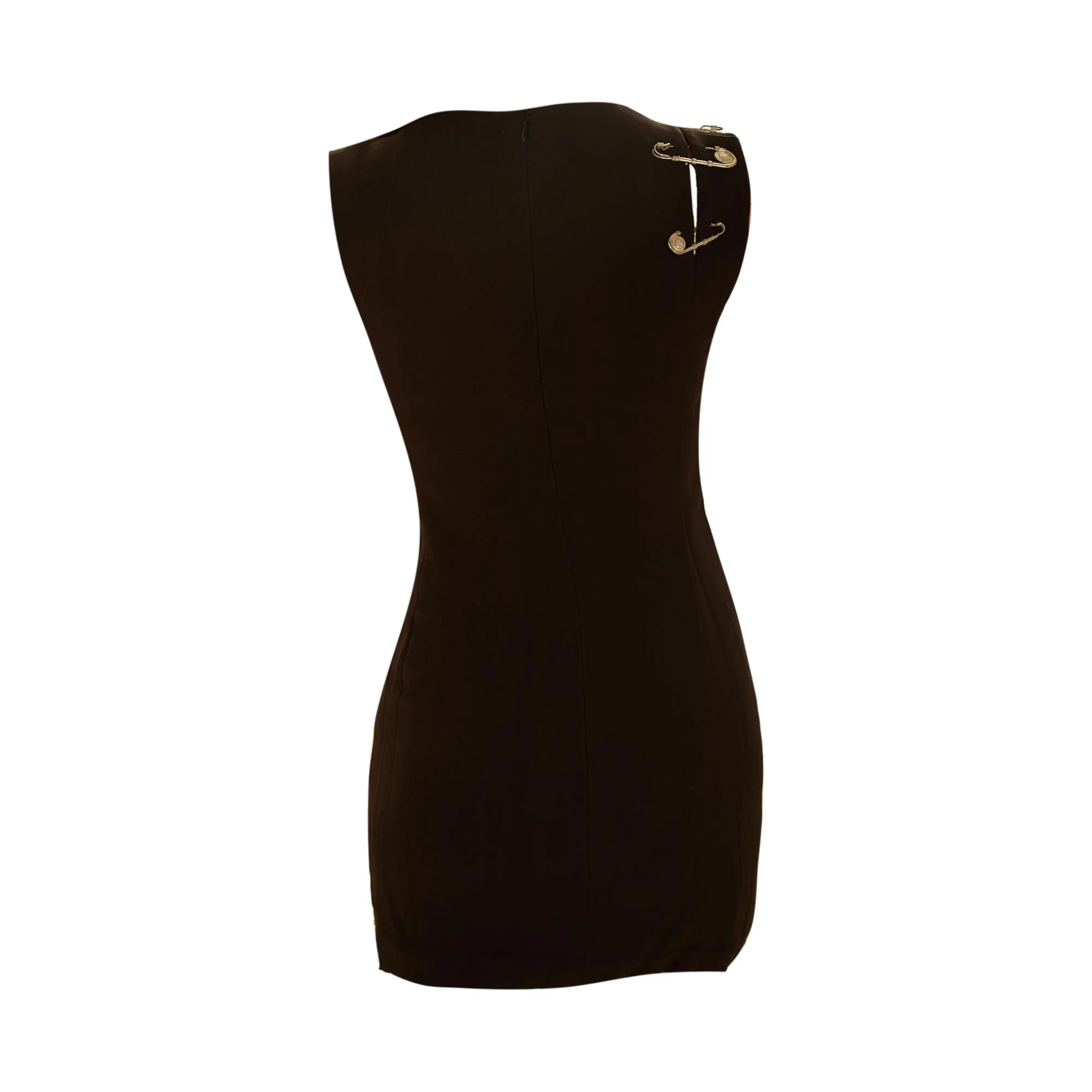 Gianni Versace Black Safety Pin Dress - Image 2