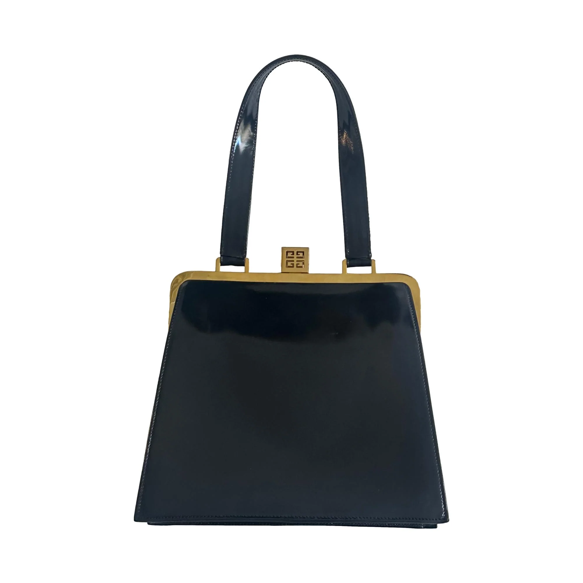 Givenchy Black Cheetah Logo Top Handle - Image 2