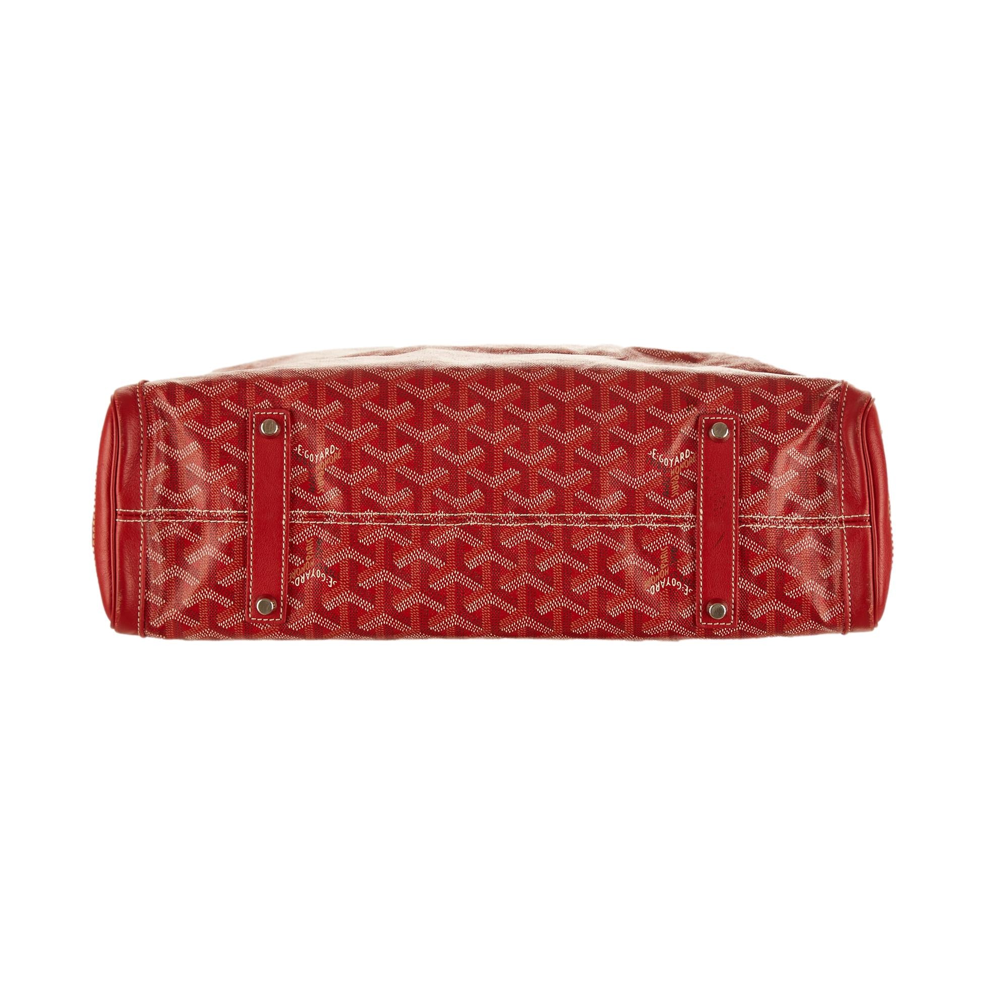 Goyard Red Logo Tote - Image 3