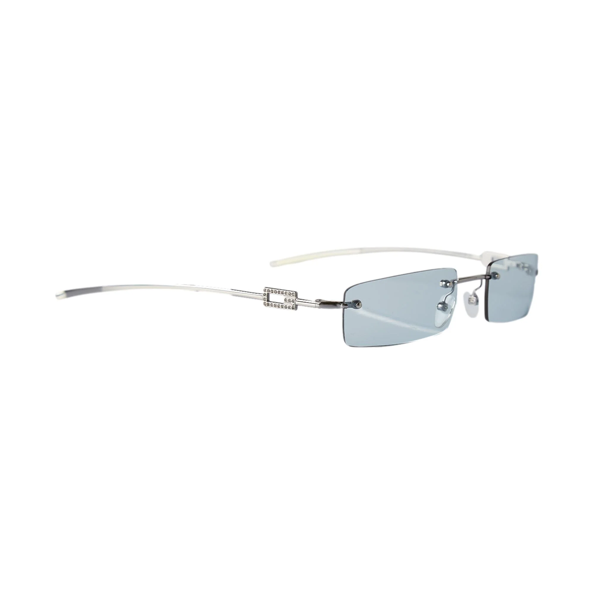 Gucci Baby Blue Micro Rhinestone Sunglasses