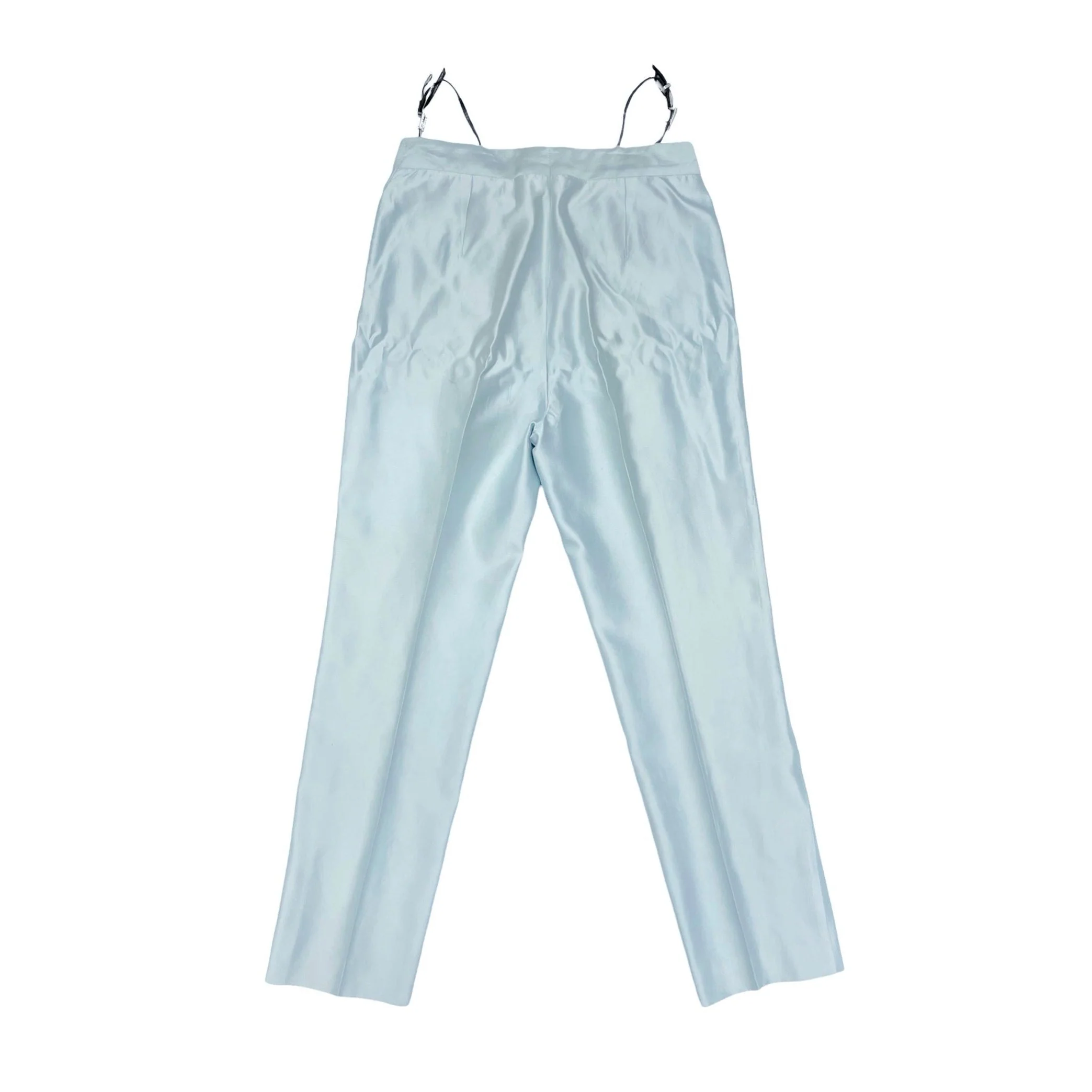 Gucci Baby Blue Rhinestone Thong Trousers - Image 2