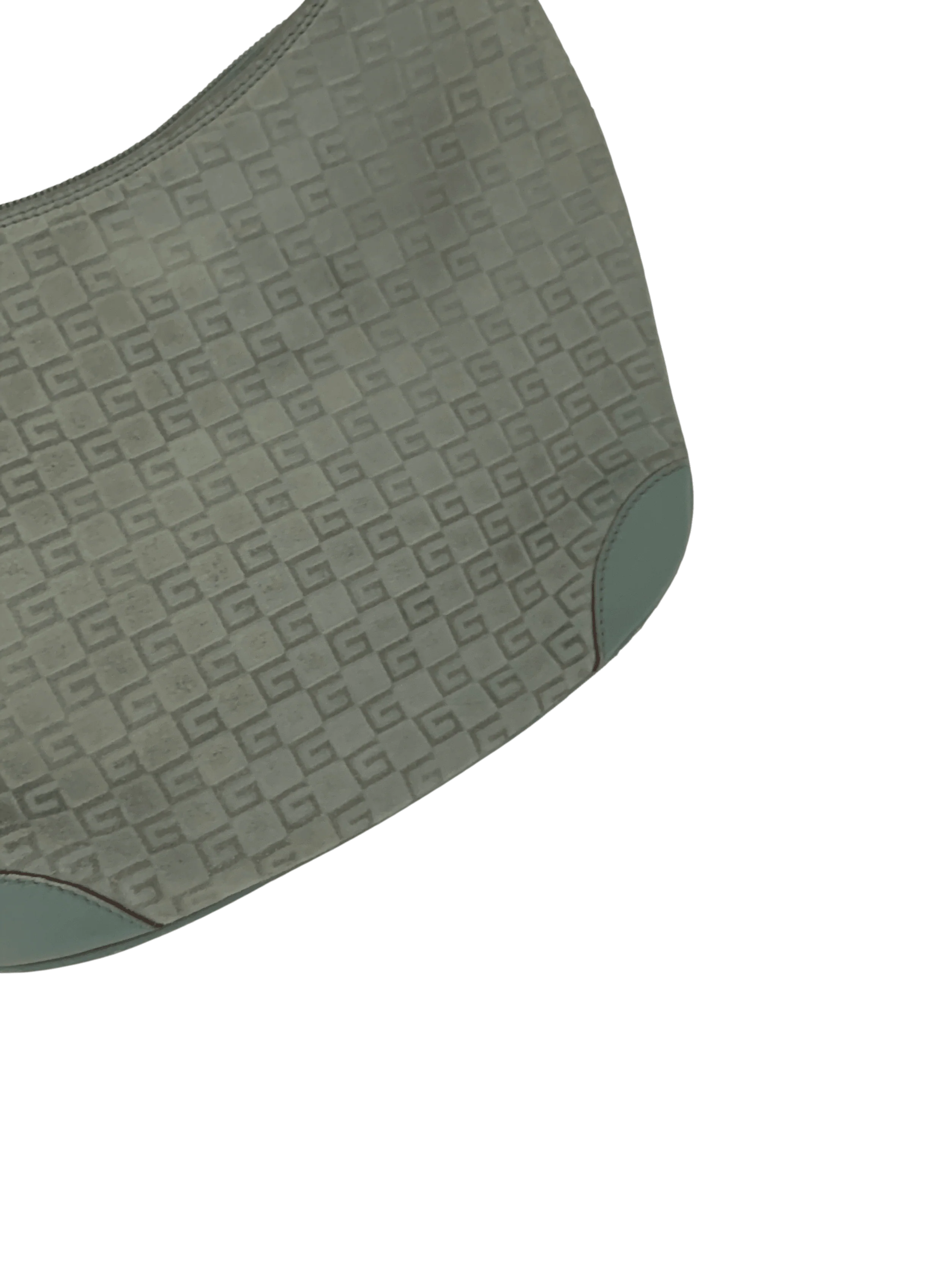 Gucci Baby Blue Suede Shoulder Bag - Image 4