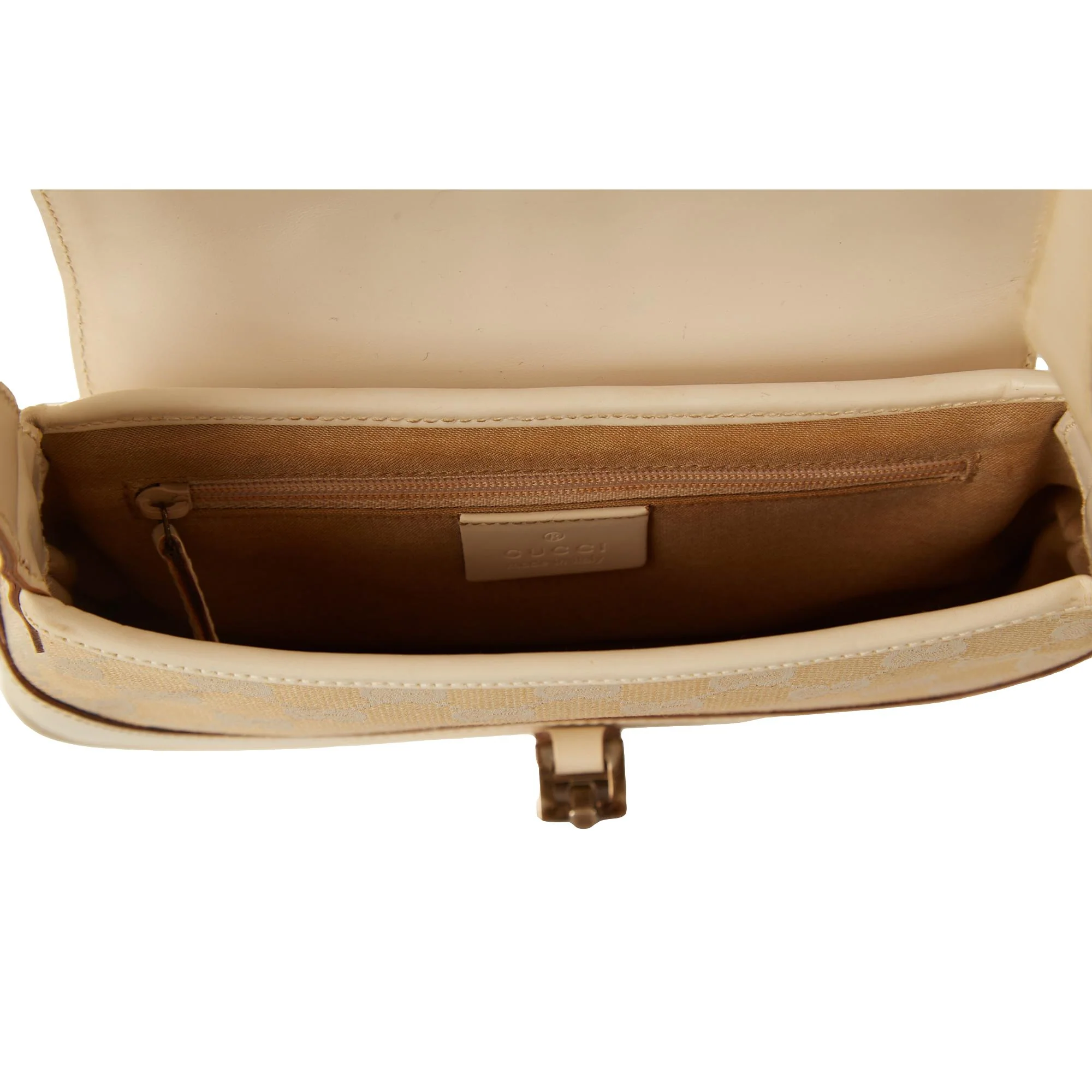 Gucci Beige Canvas Logo Mini Jackie Ba - Image 4
