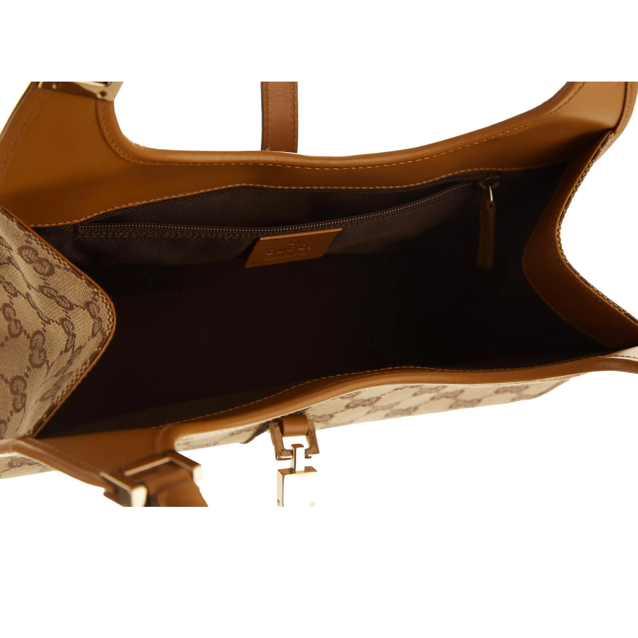 Gucci Beige Logo Jackie Bag - Image 4