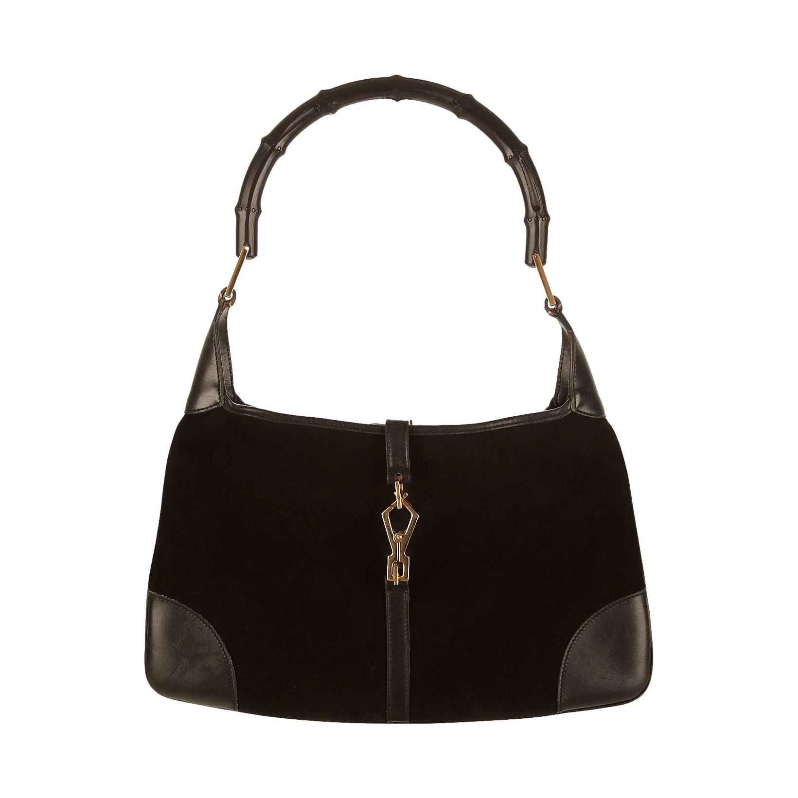 Gucci Black Bamboo Shoulder Bag