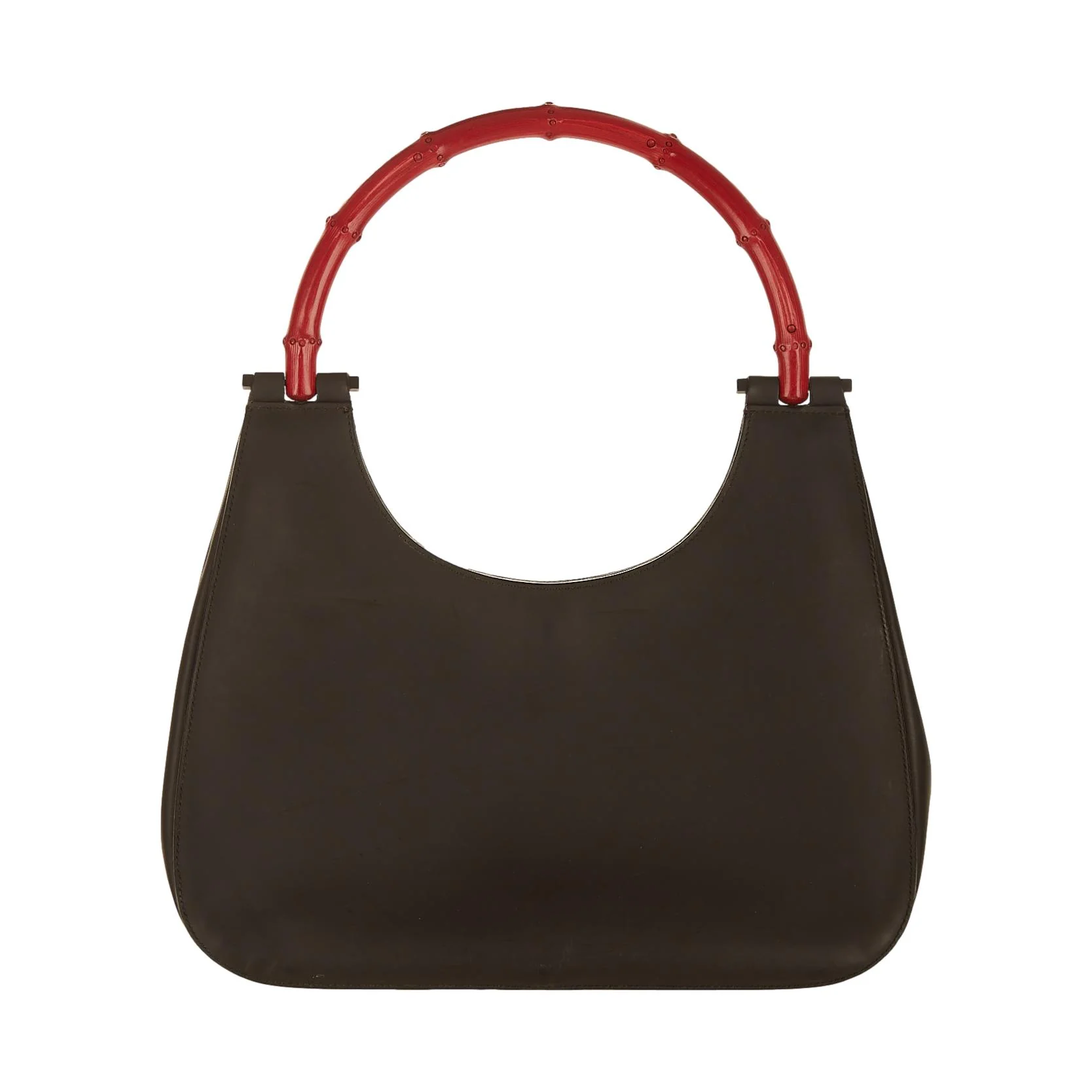 Gucci Black Bamboo Top Handle Bag
