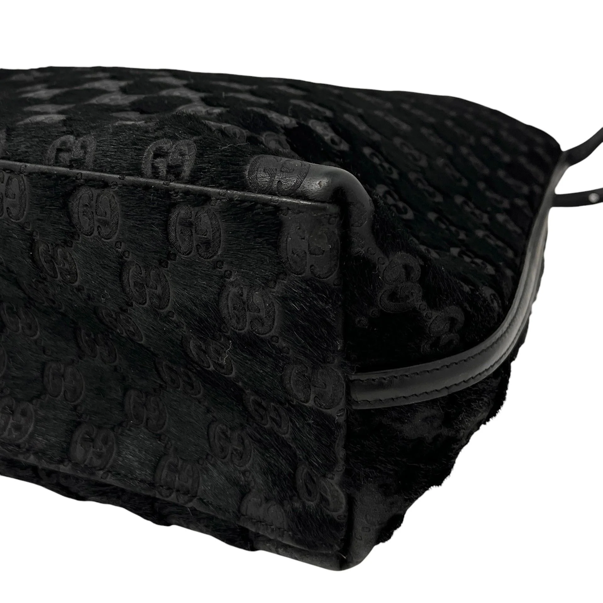 Gucci Black Calfhair Shoulder Bag - Image 4