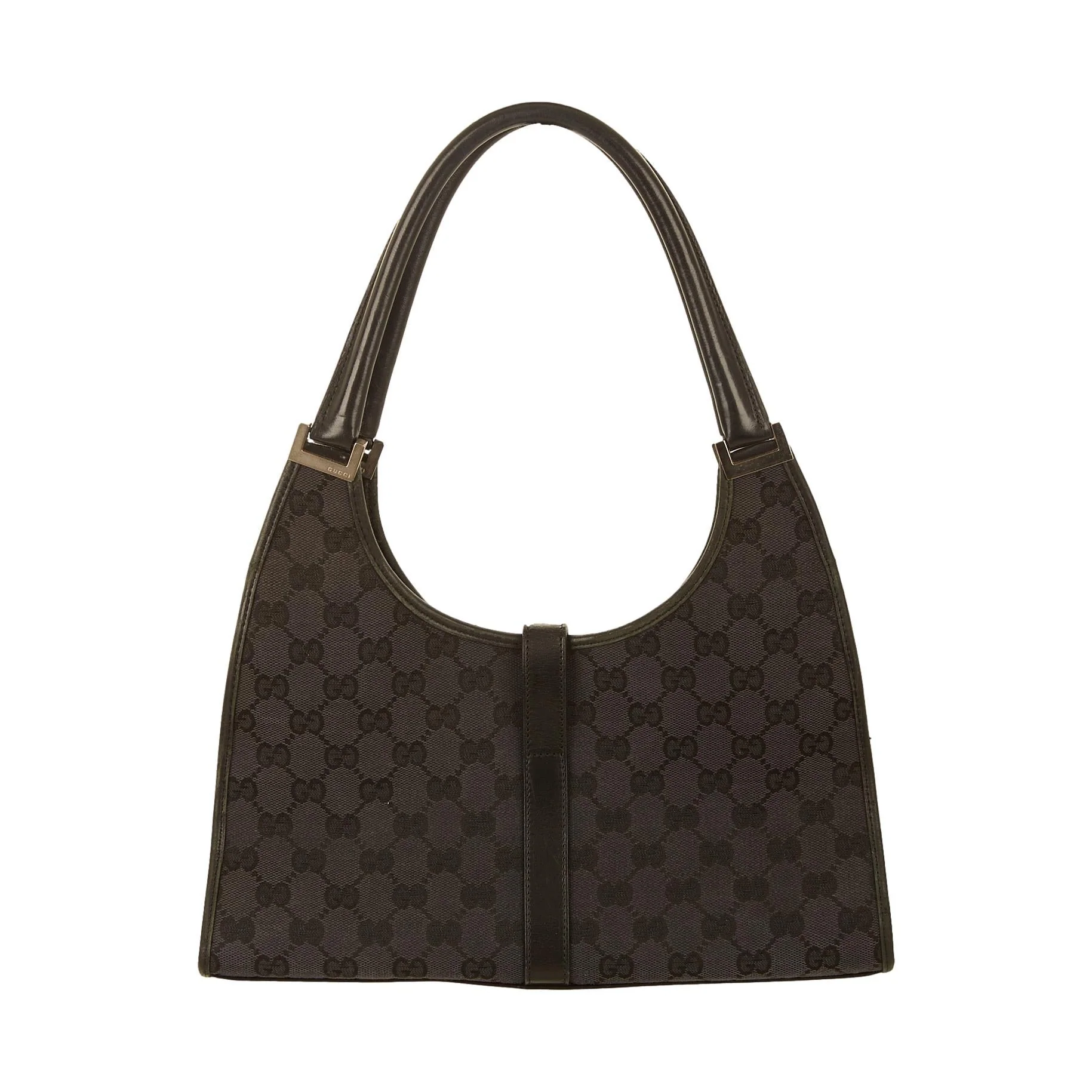 Gucci Black Canvas Jackie Bag - Image 2