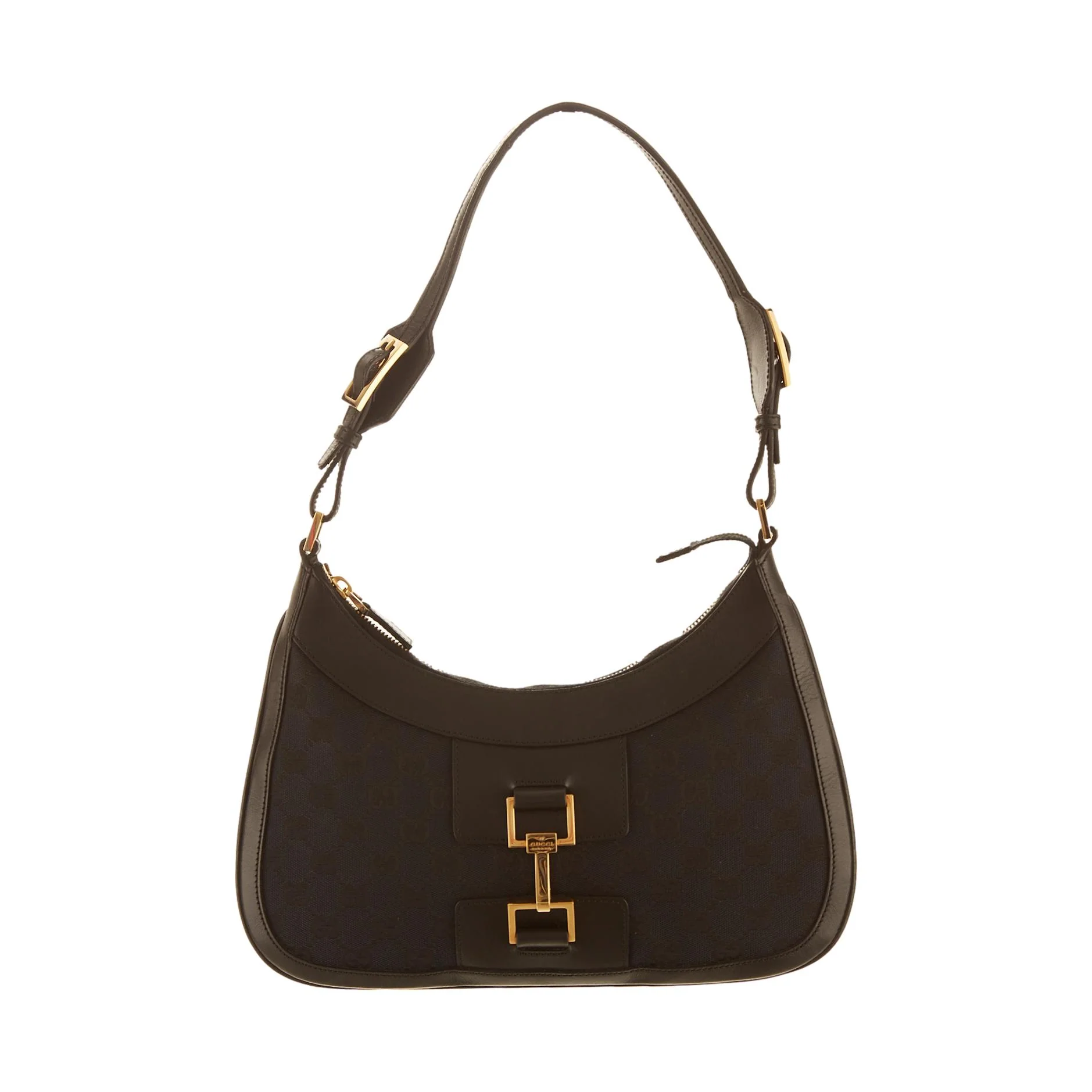 Gucci Black Canvas Jackie Bag