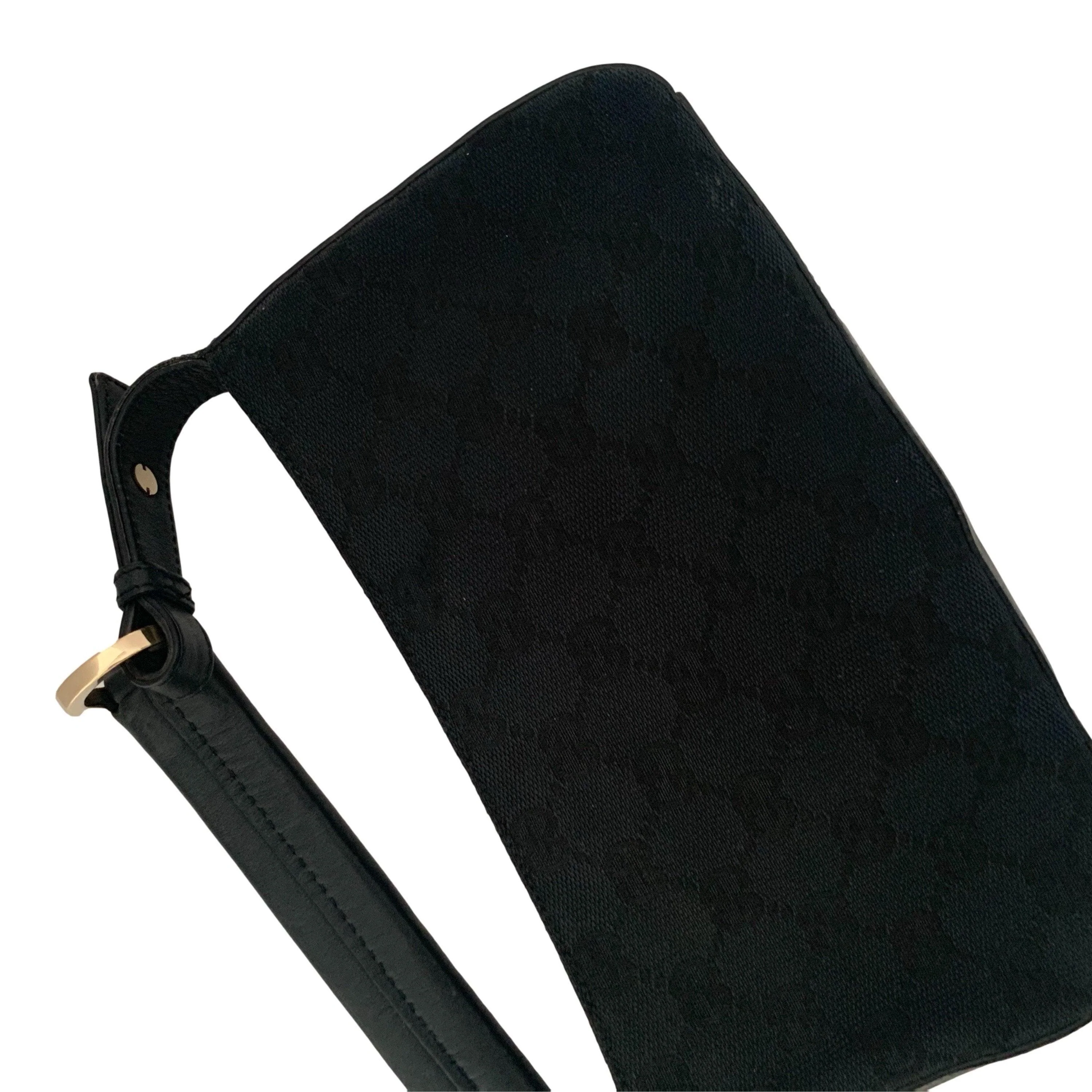 Gucci Black Canvas Mini Shoulder Bag - Image 3