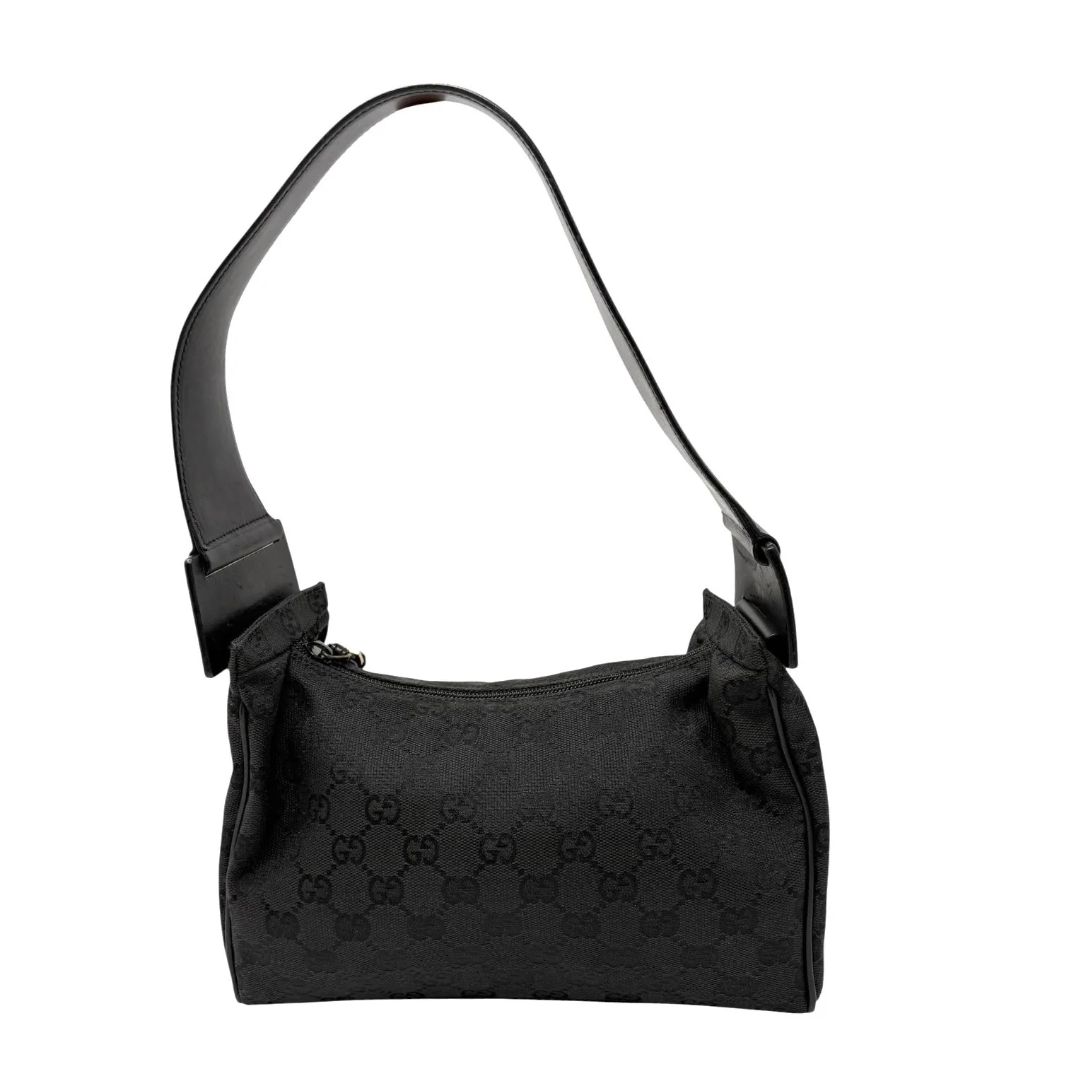 Gucci Black Canvas Shoulder  Bag