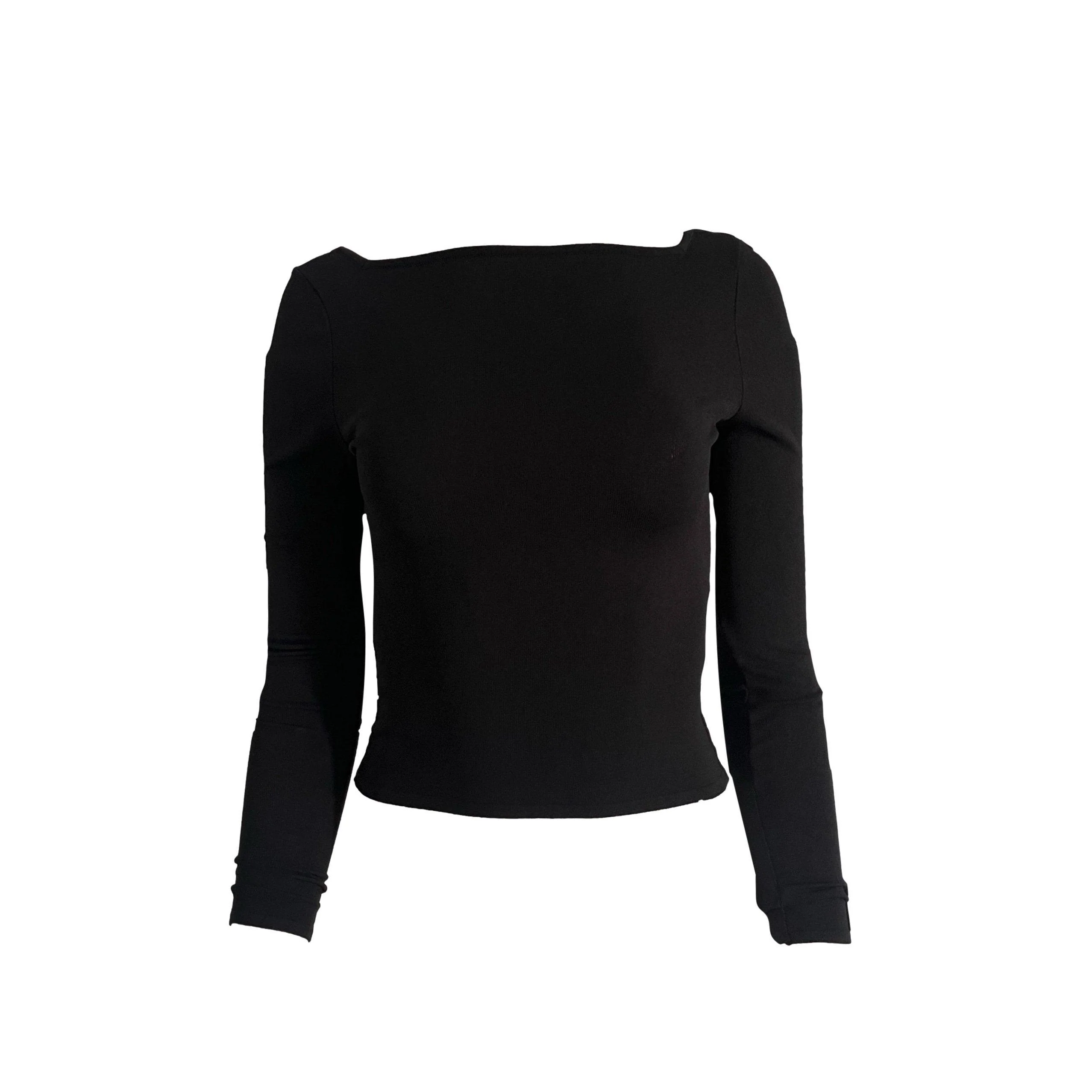 Gucci Black Cropped Long Sleeve - Image 2
