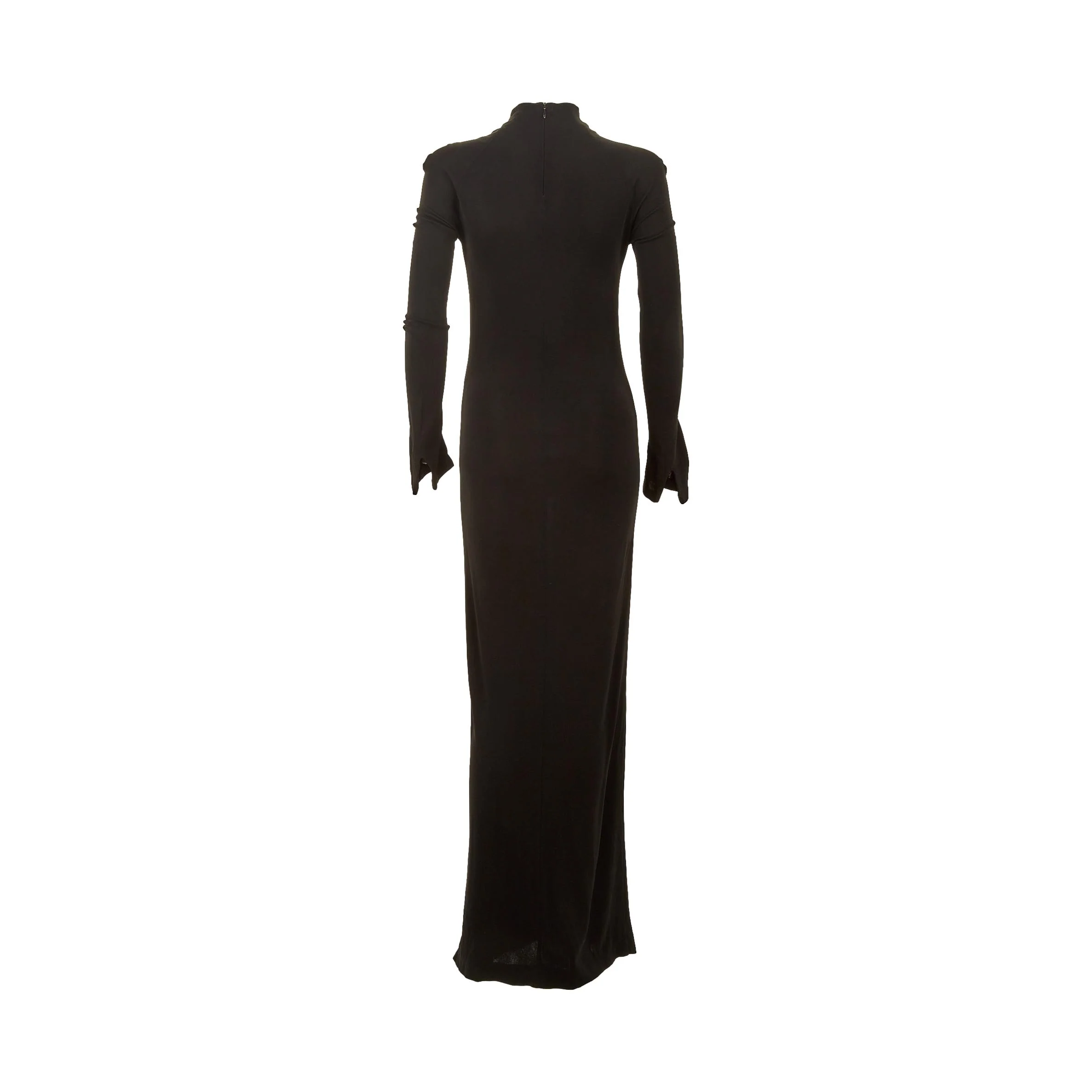 Gucci Black Long Sleeve Dress With Belt - Image 2