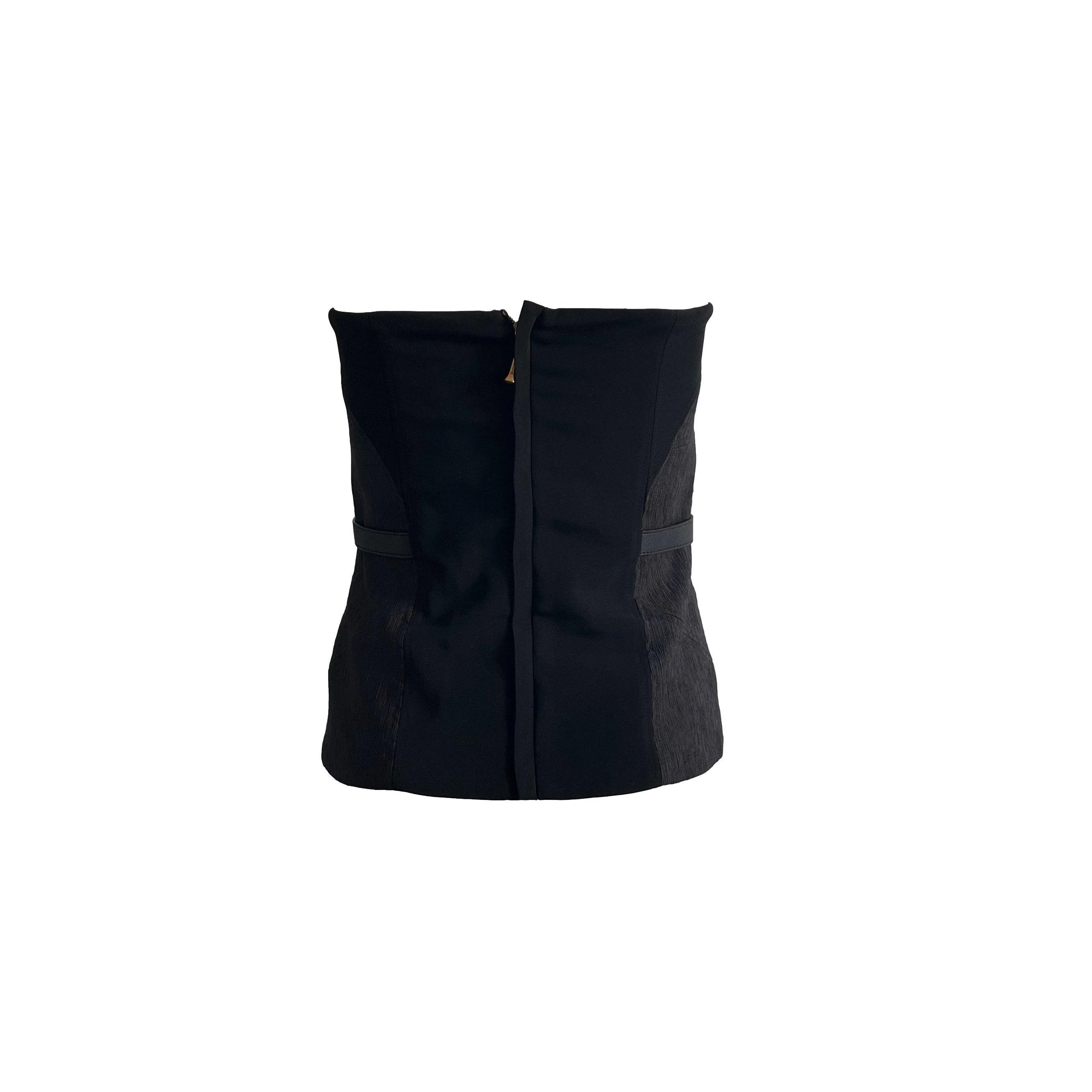 Gucci Black Fringe Corset - Image 2