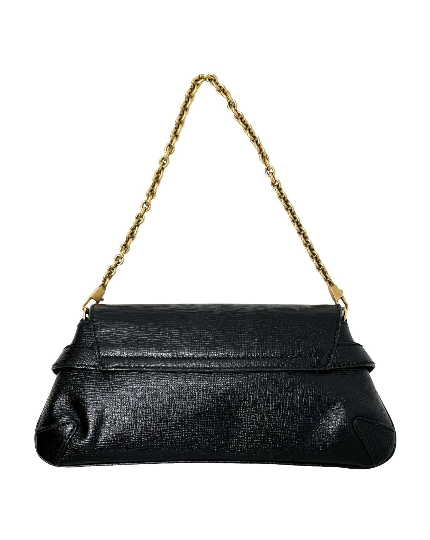 Gucci Black Horsebit Shoulder Bag - Image 2