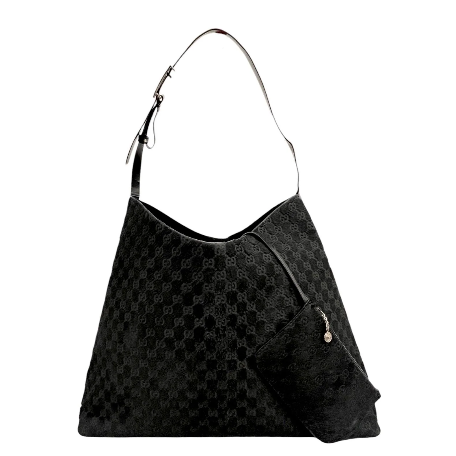 Gucci Black Jumbo Calfhair Shoulder Bag - Image 2