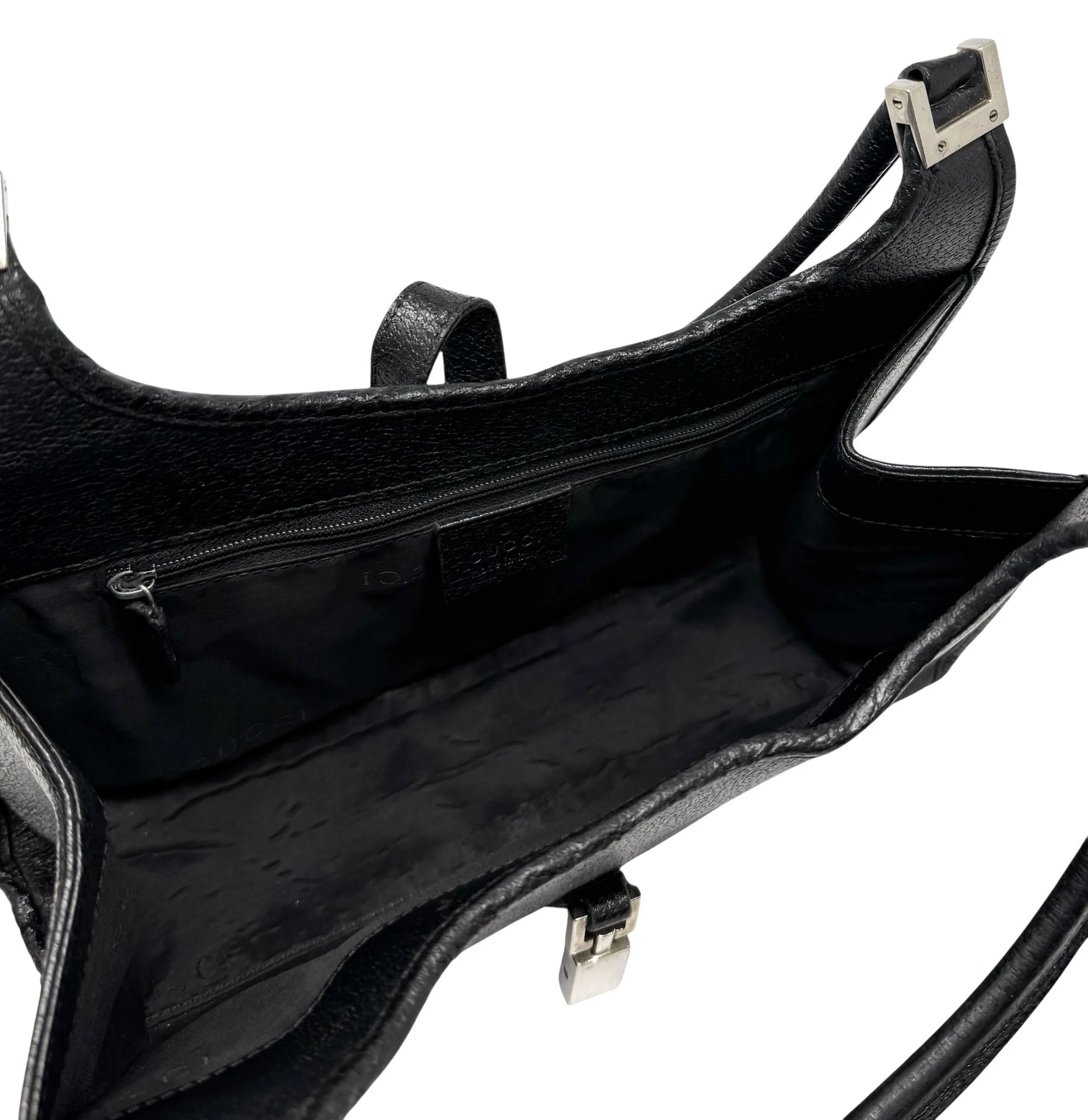 Gucci Black Leather Jackie Shoulder Bag - Image 3