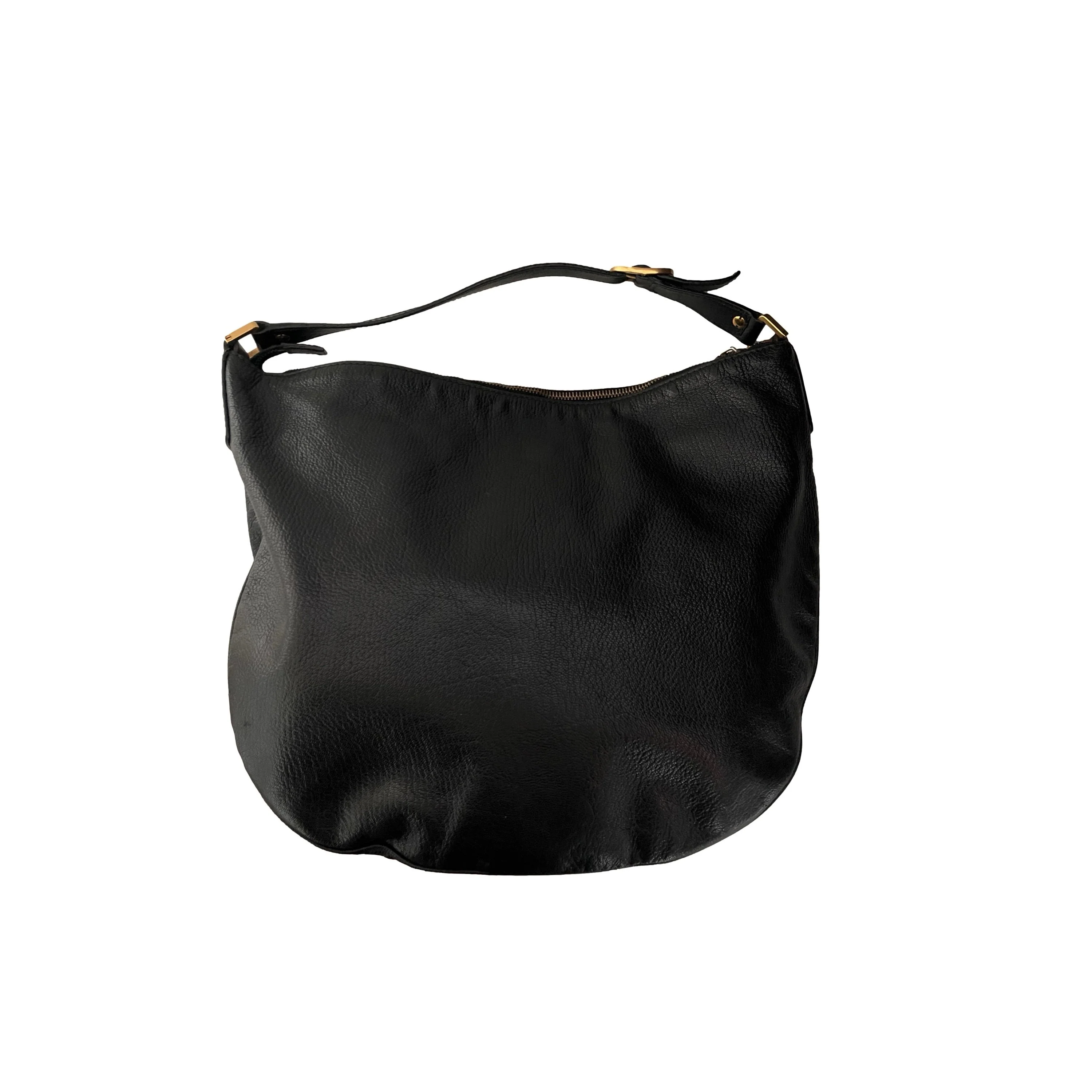 Gucci Black Leather Logo Shoulder Bag - Image 2