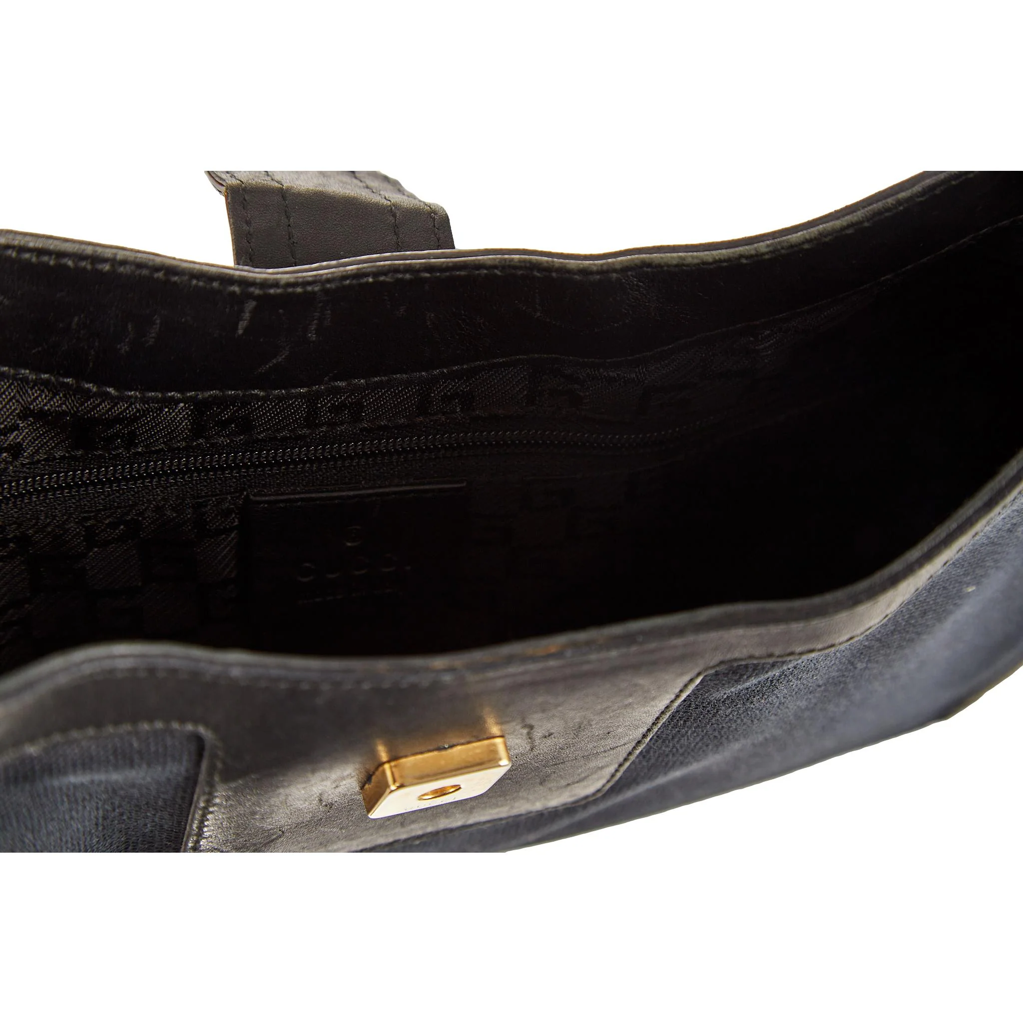 Gucci Black Leather Shoulder Bag - Image 4