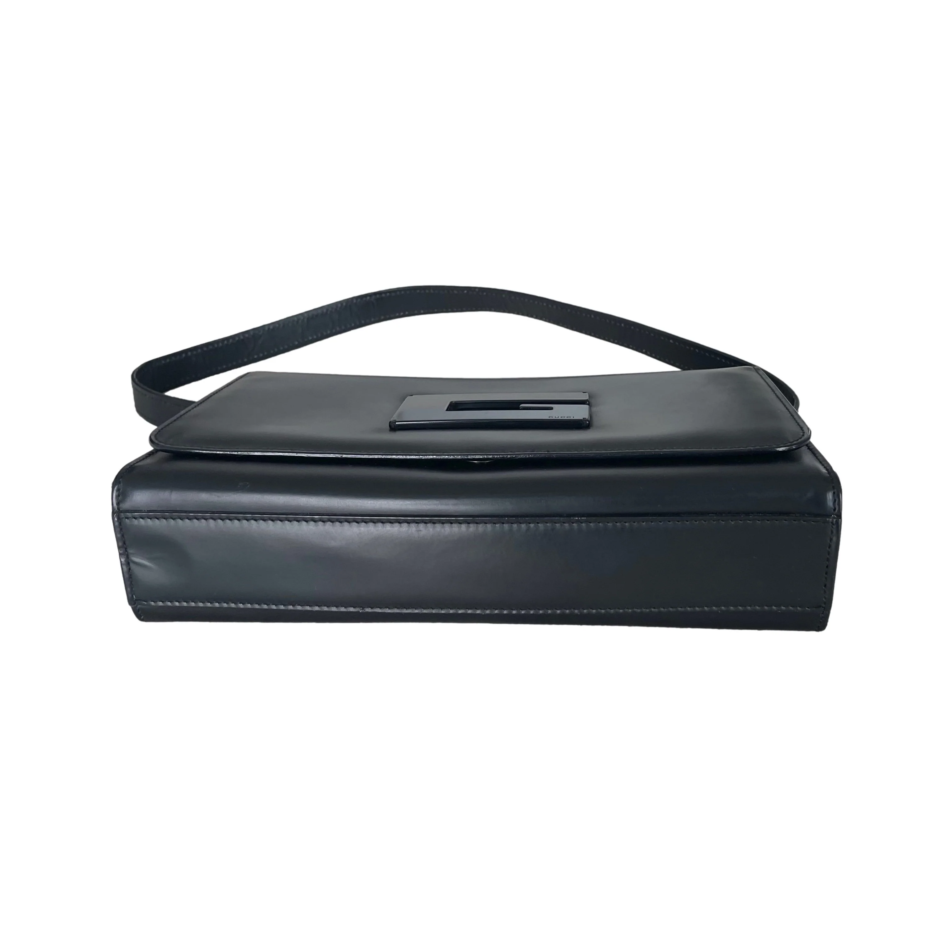 Gucci Black Leather Shoulder Bag - Image 2
