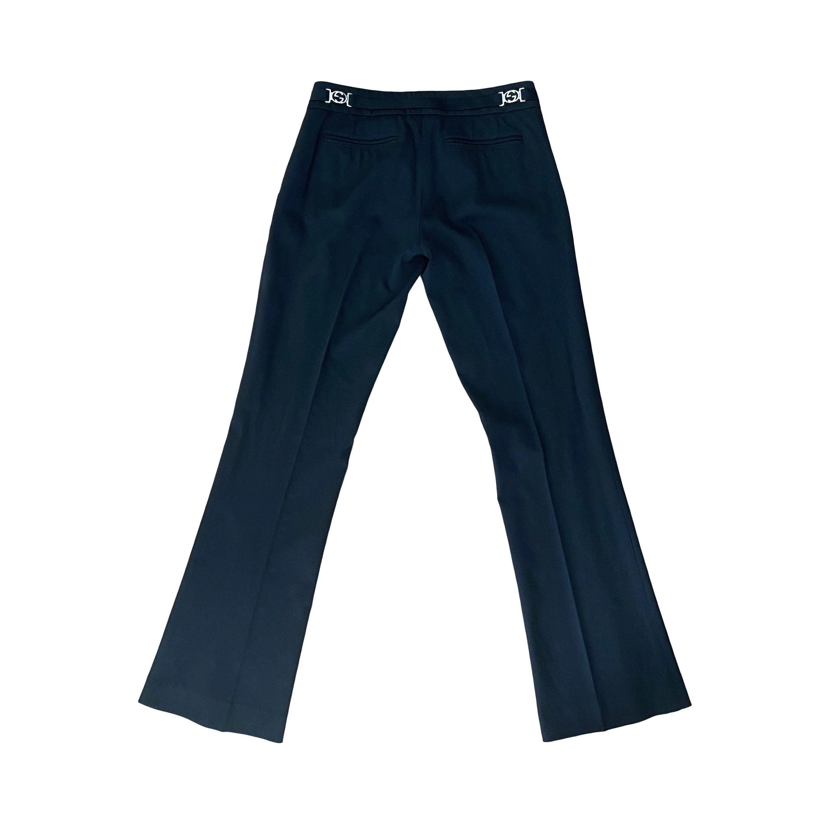 Gucci Black Logo Low Rise Trousers
