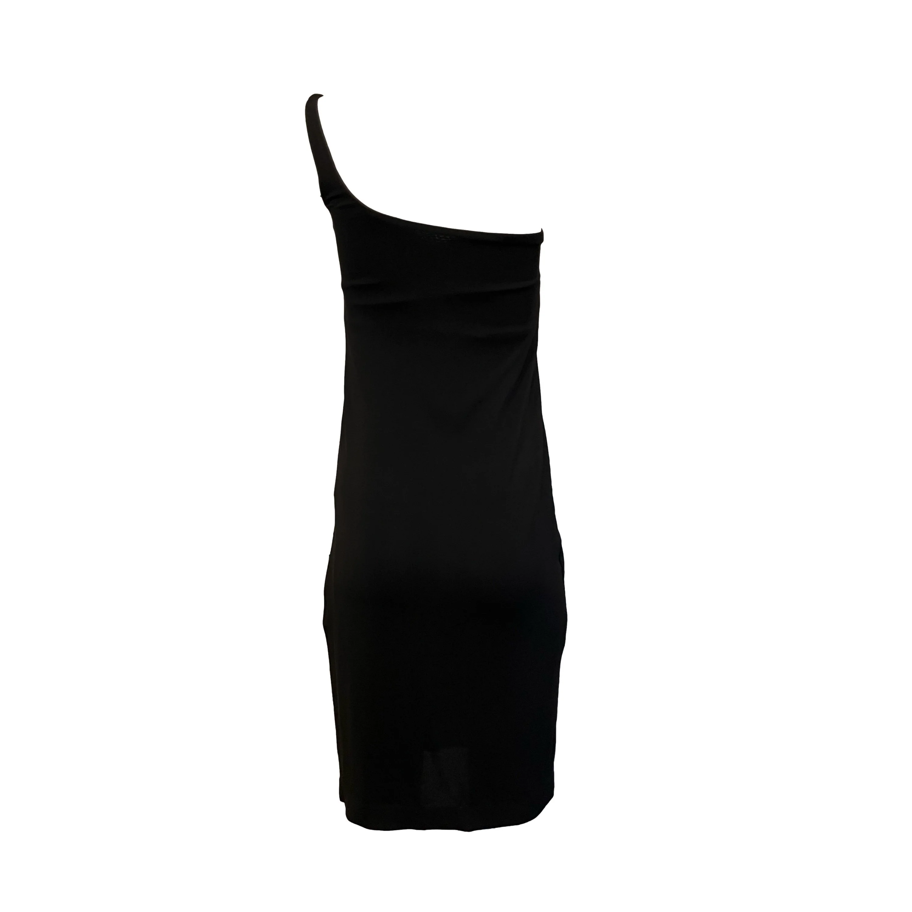 Gucci Black Logo One Shoulder Dress - Image 3