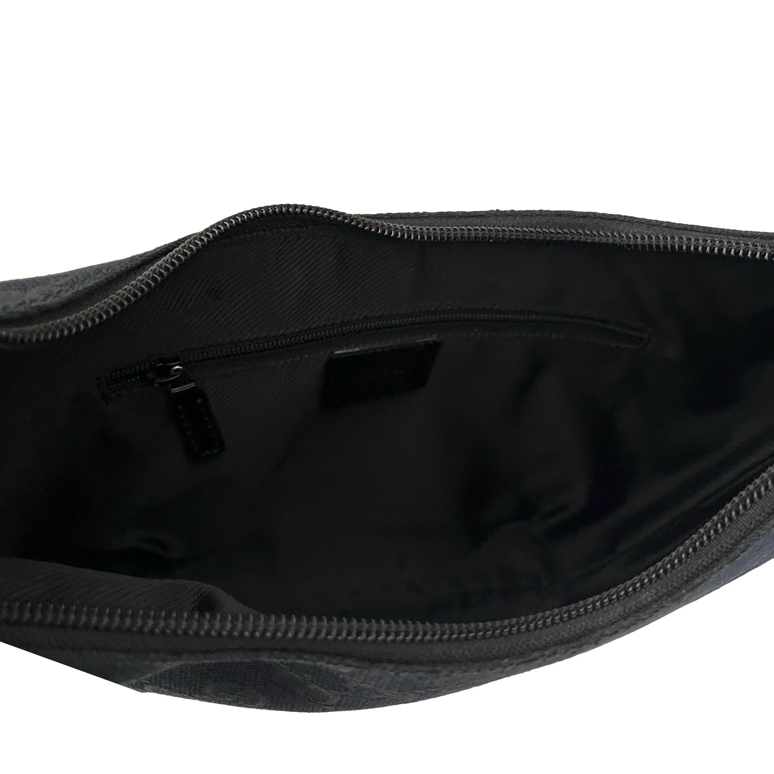 Gucci Black Monogram Shoulder Bag - Image 3