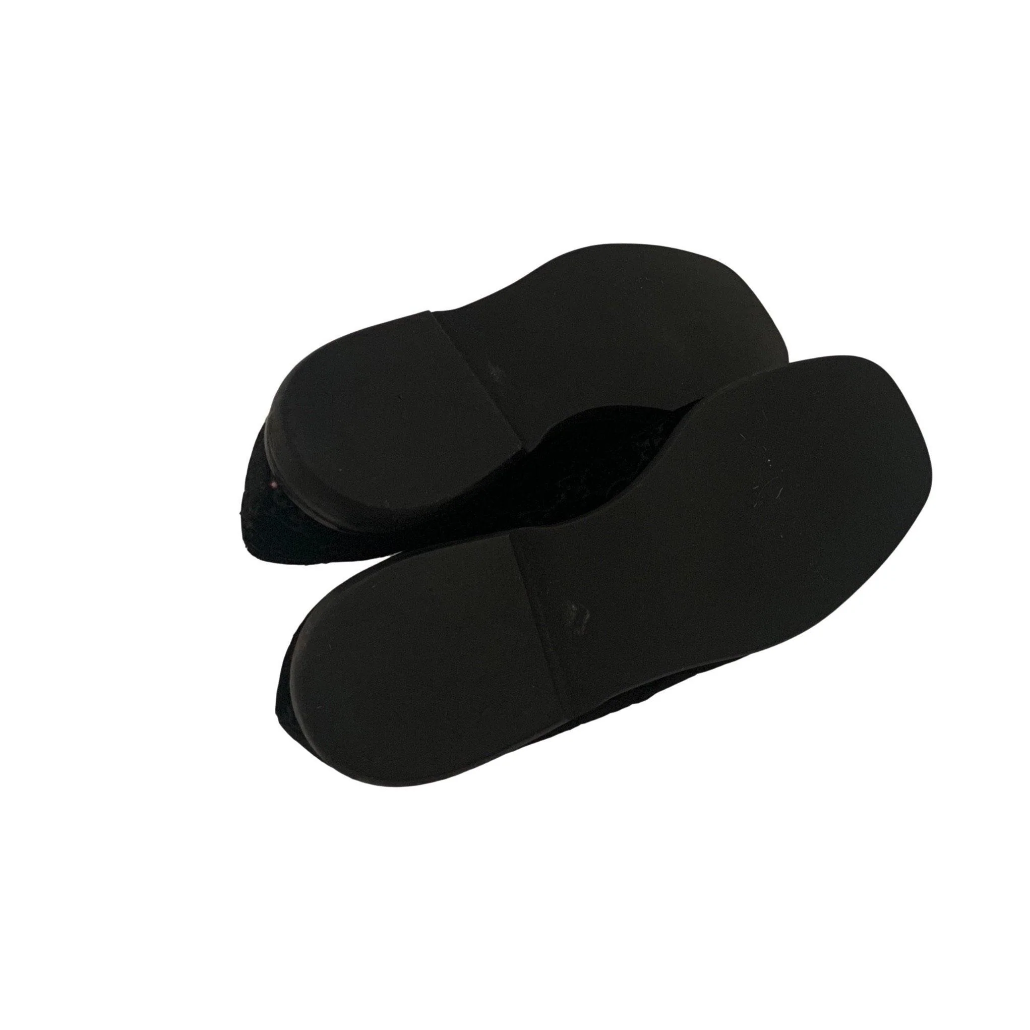 Gucci Black Monogram Velvet Loafers - Image 3