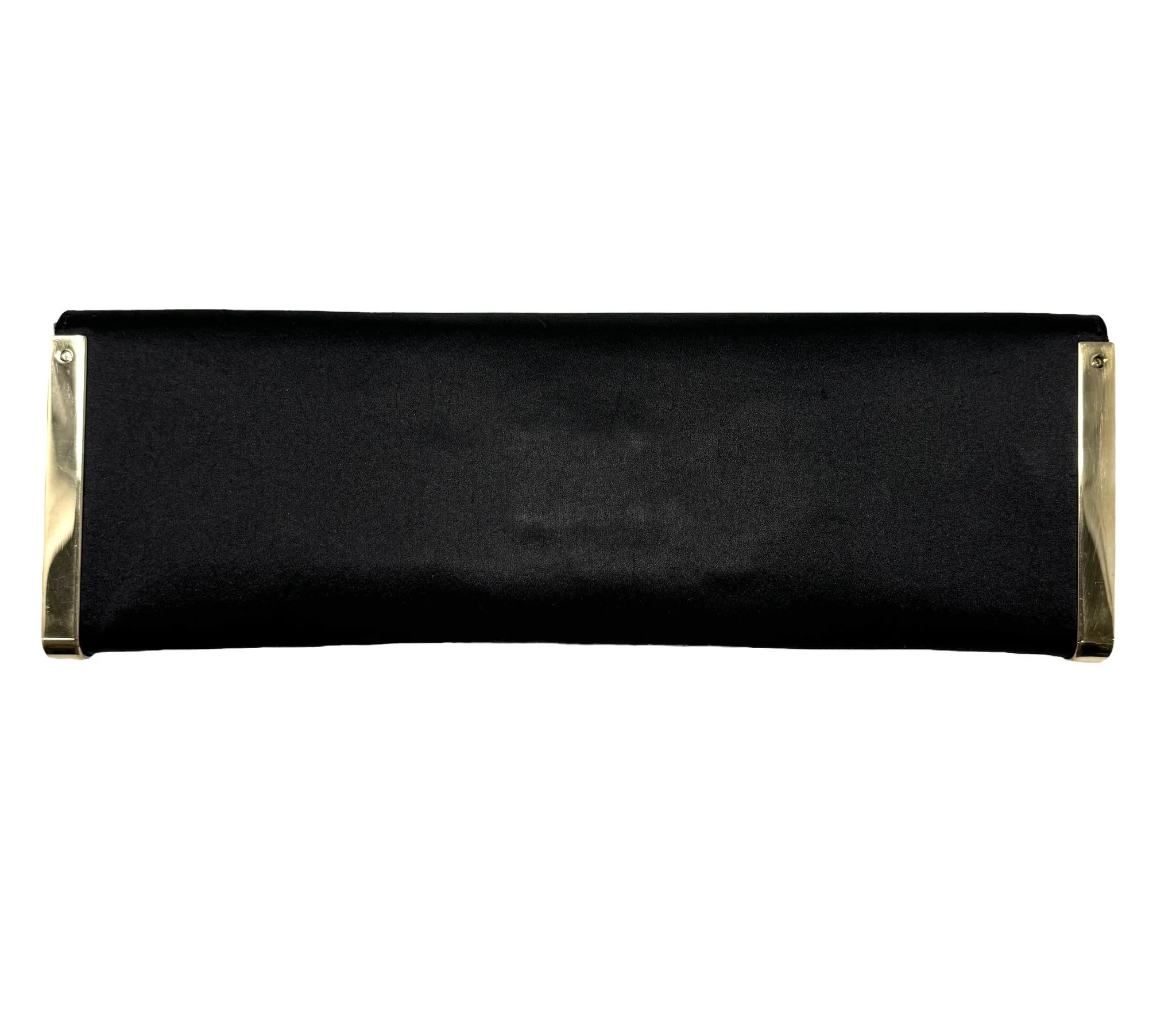 Gucci Black Satin Bar Clutch Bag - Image 2