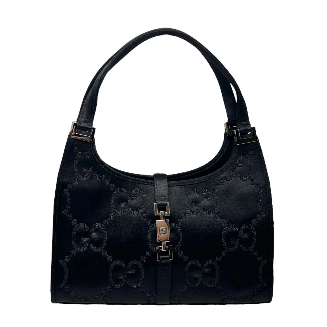 Gucci Black Satin Mini Jackie Bag