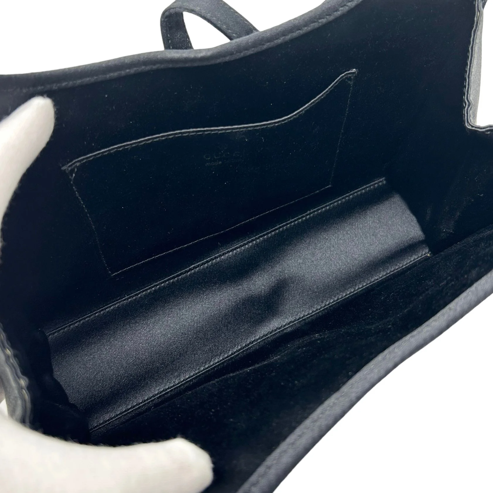 Gucci Black Satin Mini Jackie Bag - Image 3