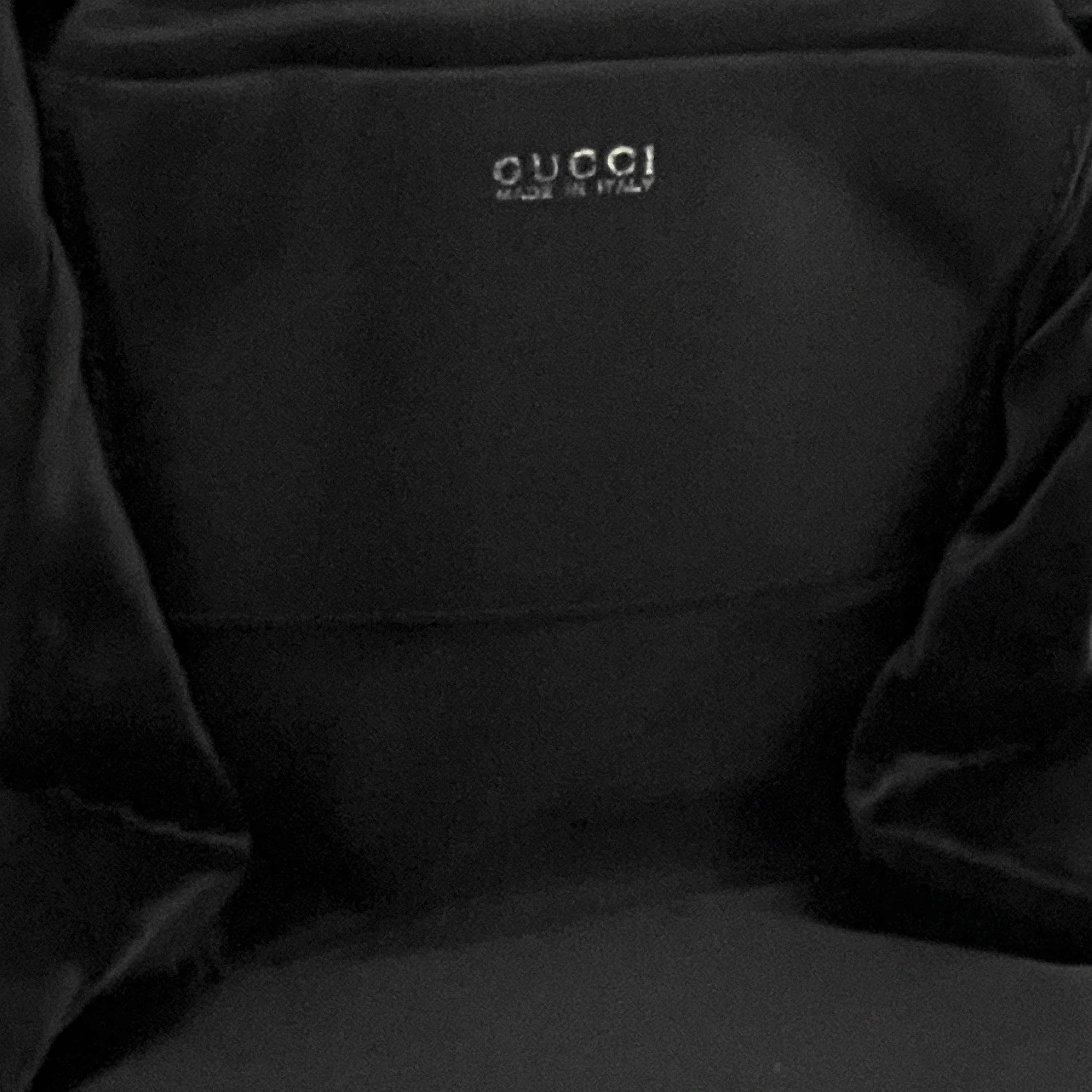 Gucci Black Satin Top Handle - Image 5