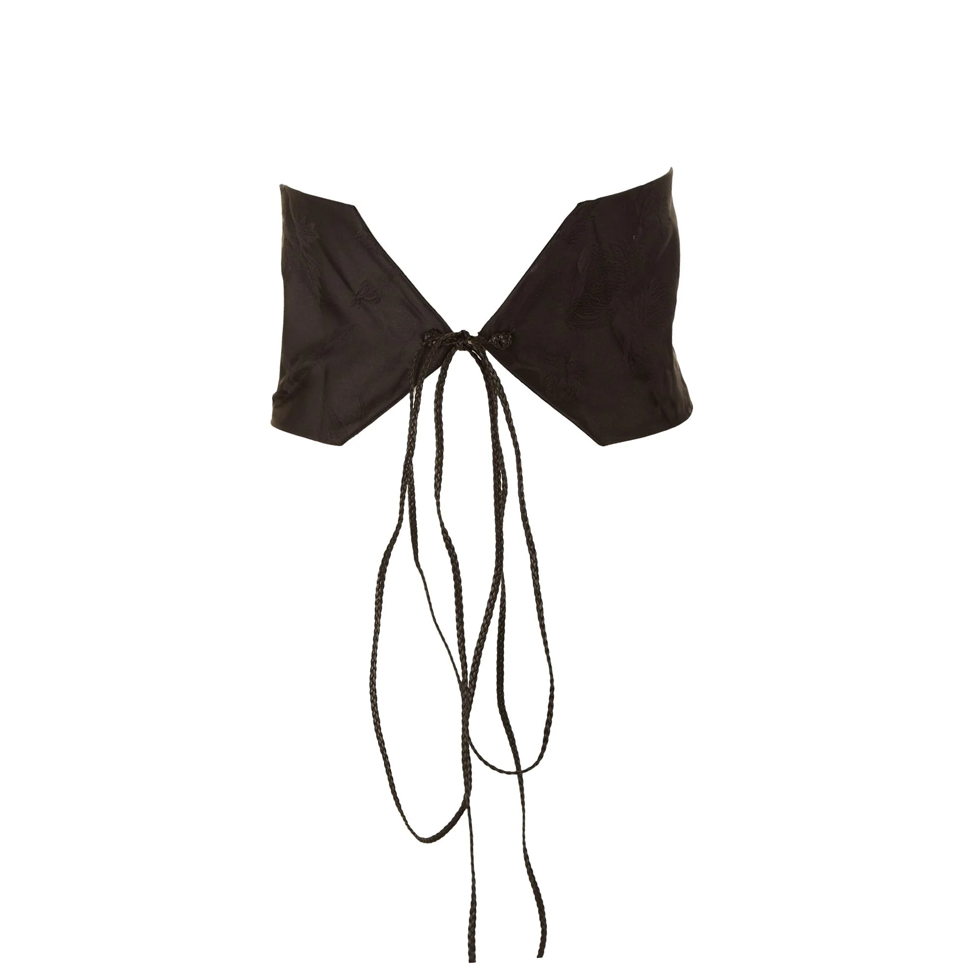 Gucci Black Silk Obi Belt - Image 2