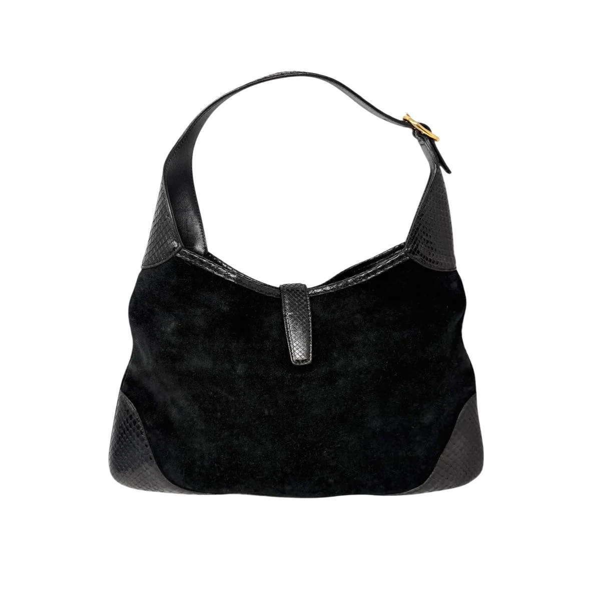 Gucci Black Suede Jackie Bag - Image 2