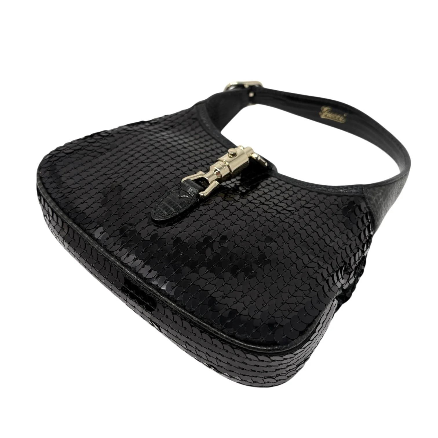 Gucci Black Mini Sequin Jackie Bag - Image 5