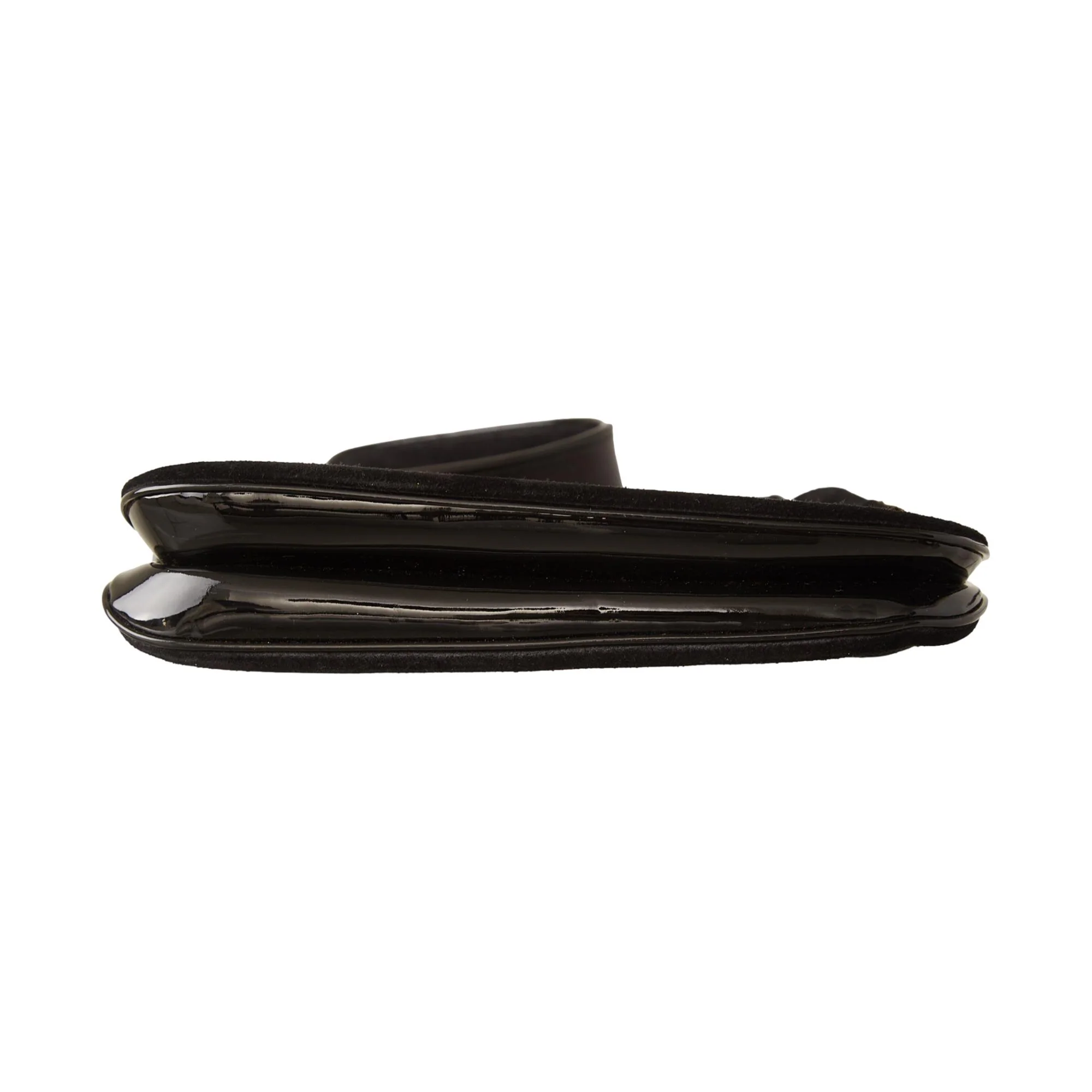 Gucci Black Suede Logo Shoulder Bag - Image 3