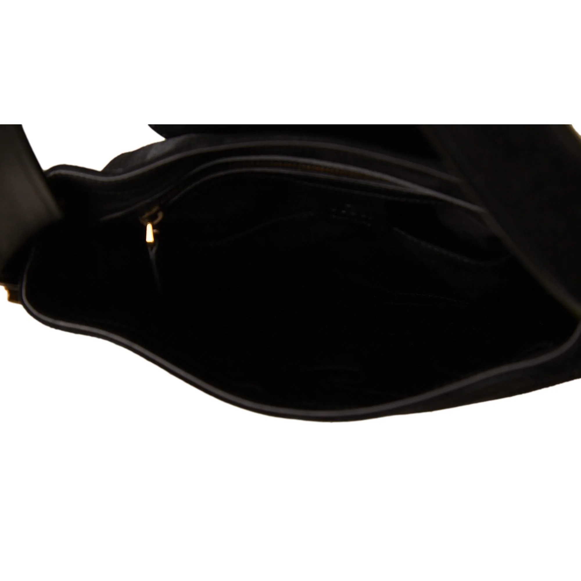 Gucci Black Suede Logo Shoulder Bag - Image 4