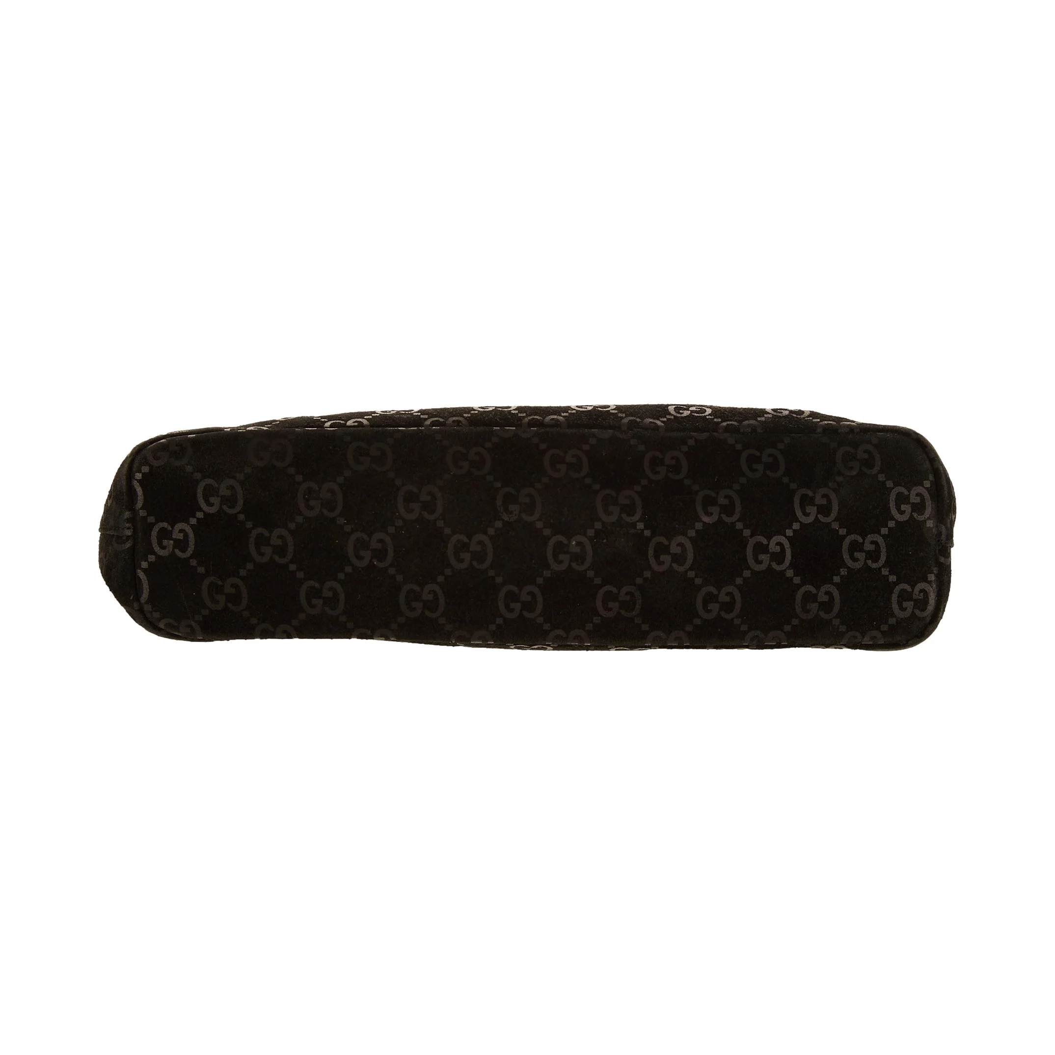 Gucci Black Suede Logo Top Handle Bag - Image 3