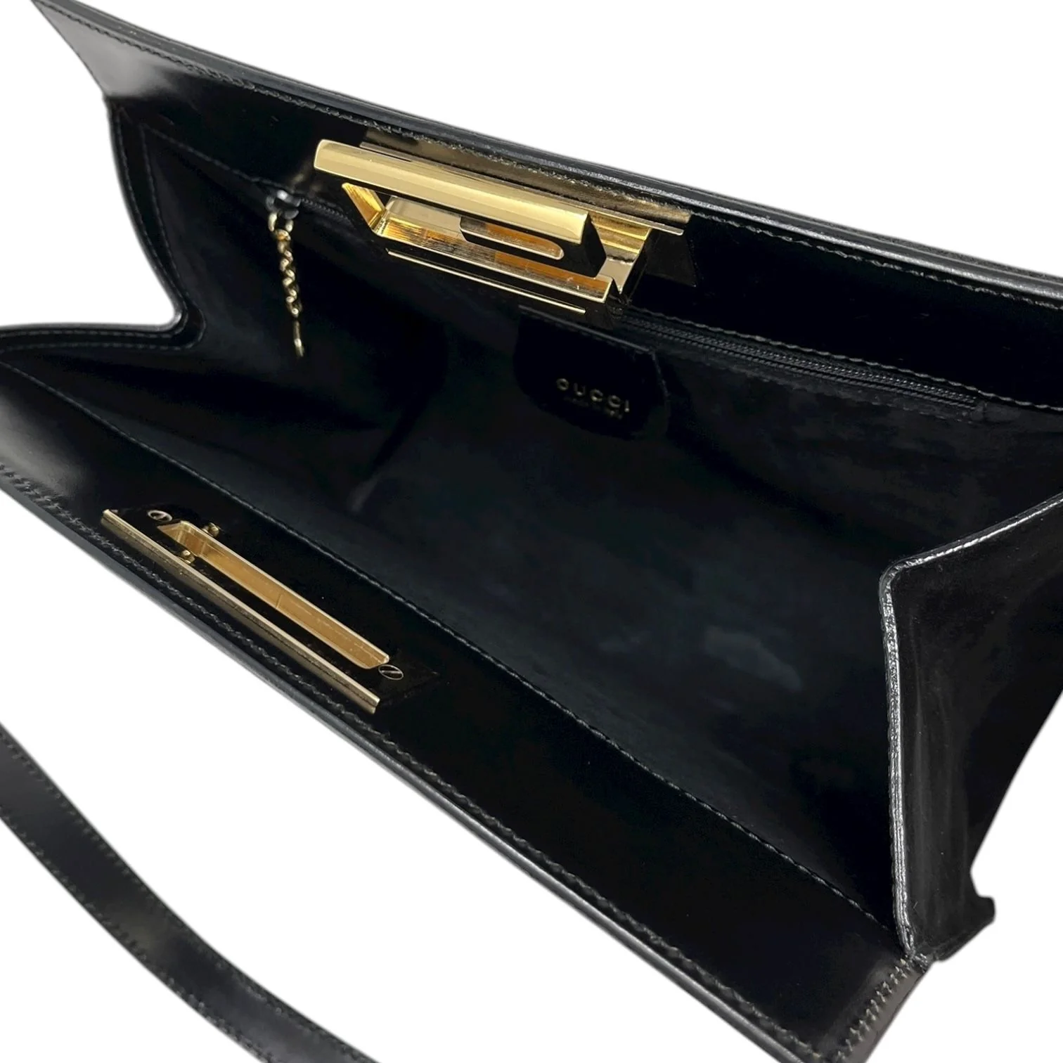 Gucci Black Suede Shoulder Bag - Image 3
