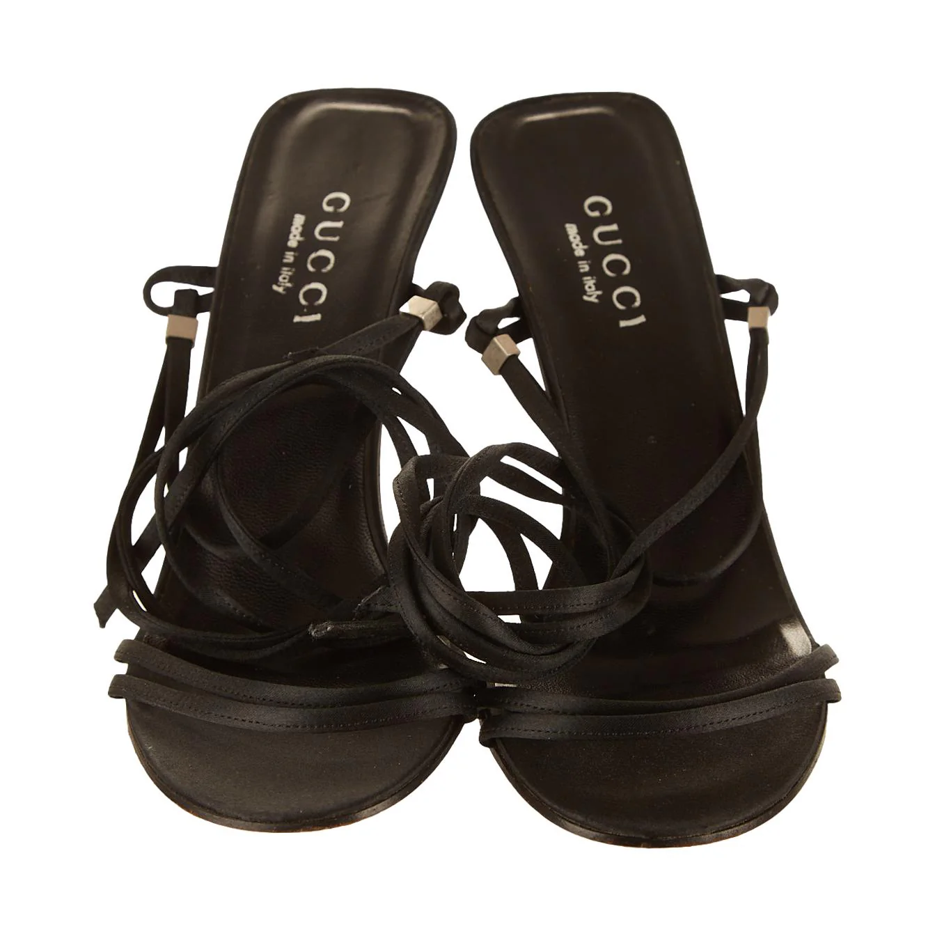 Gucci Black Tie Heels - Image 2