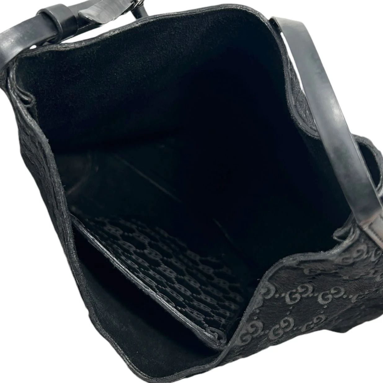 Gucci Black Calfhair Shoulder Bag - Image 3