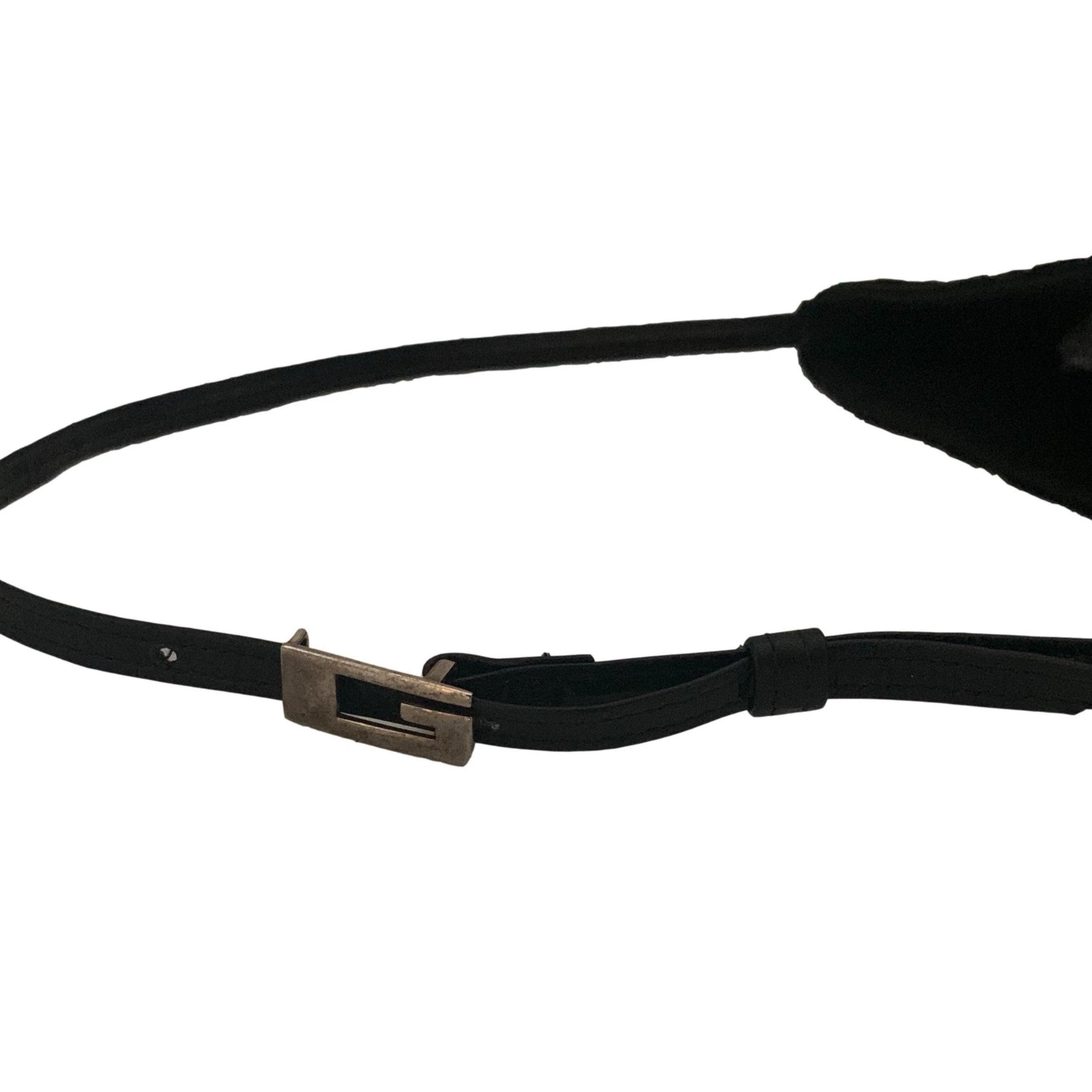 Gucci Black Velvet Logo Shoulder Bag - Image 3