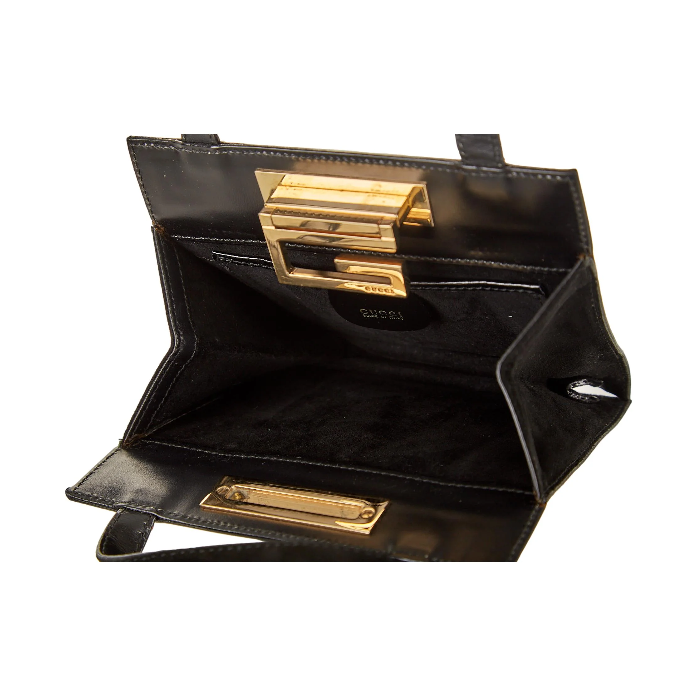 Gucci Black Suede Mini Top Handle Bag - Image 4