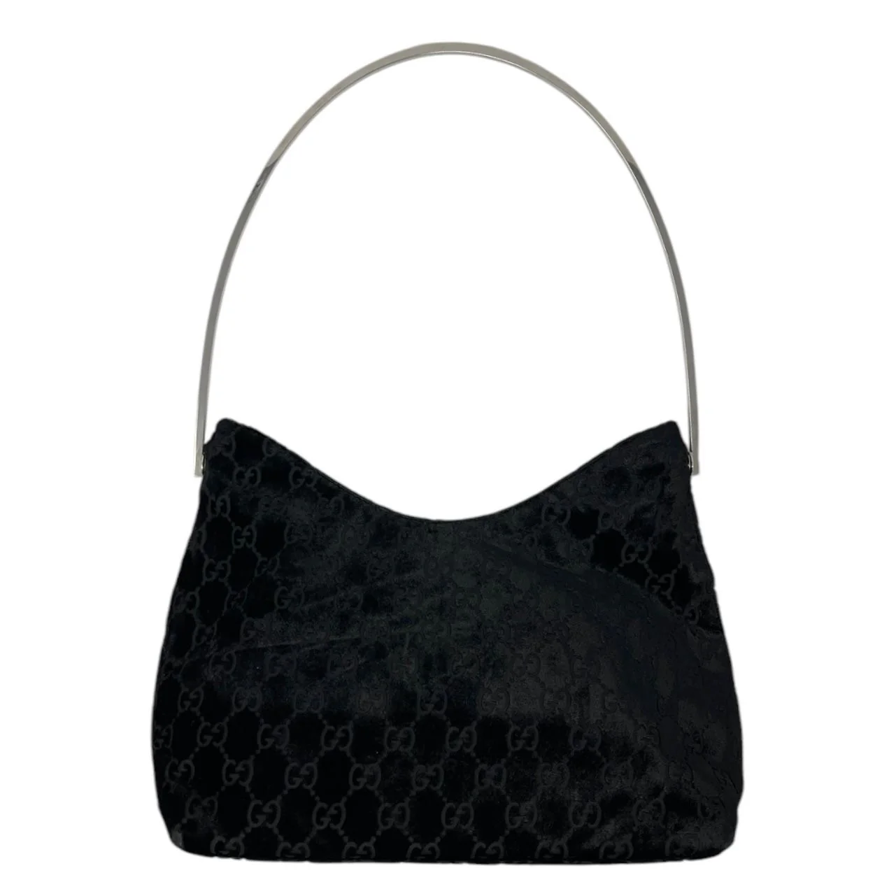 Gucci Black Velvet Shoulder Bag - Image 2