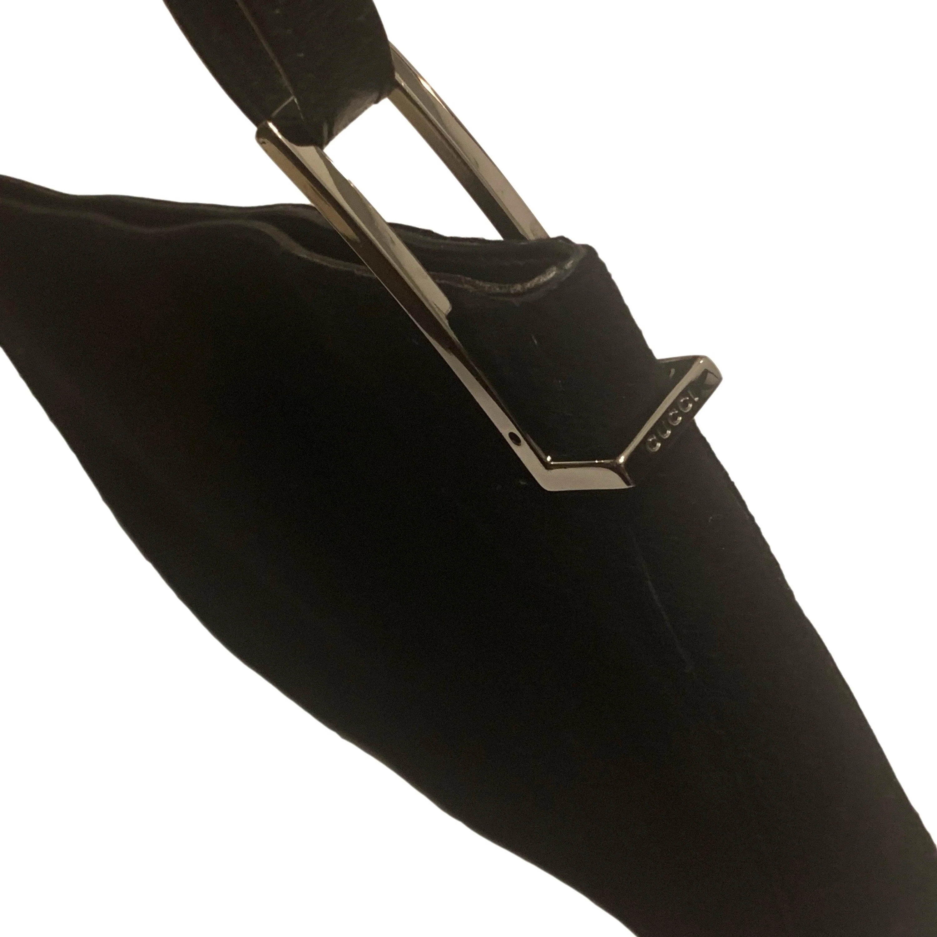 Gucci Black Wool Logo Shoulder Bag - Image 2