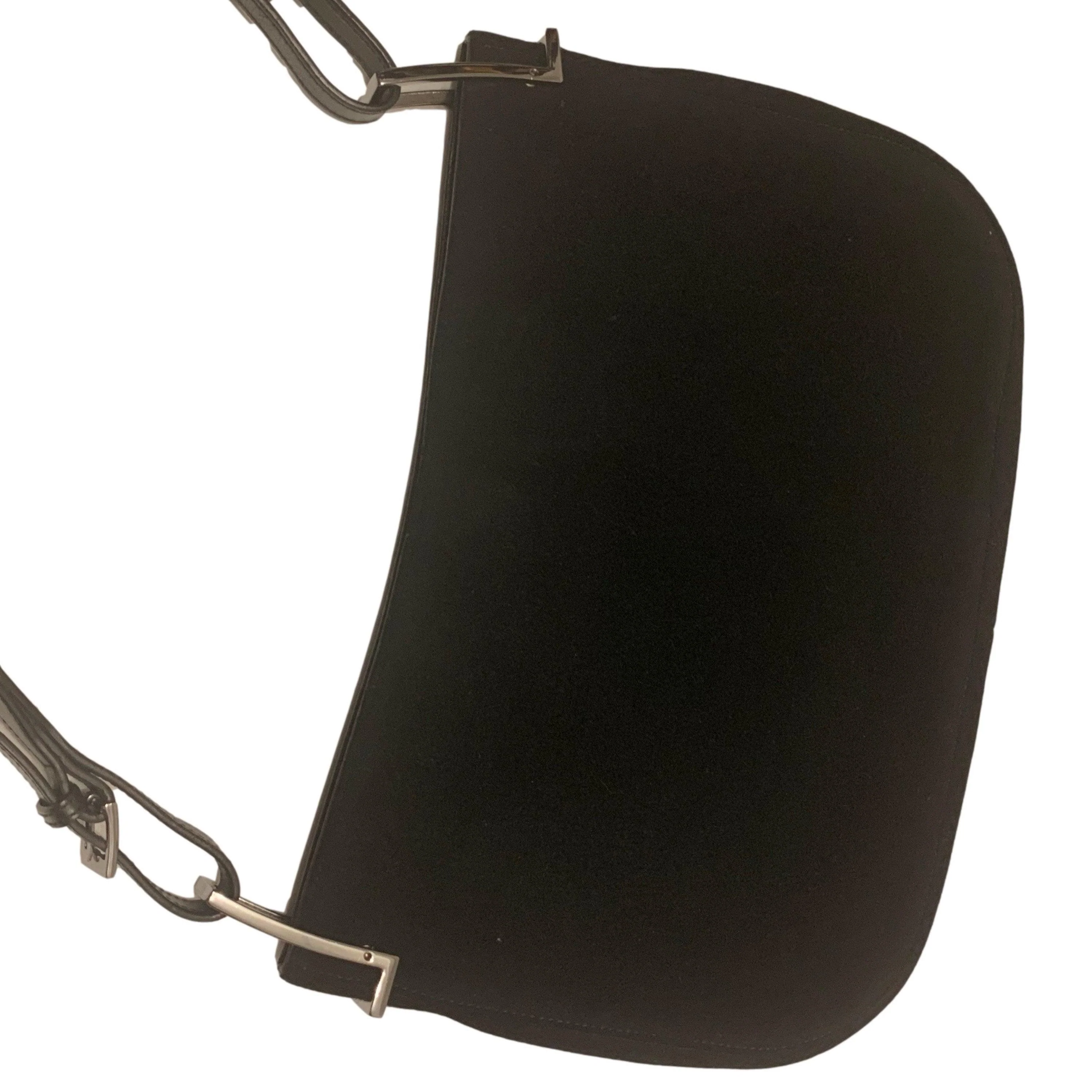 Gucci Black Wool Logo Shoulder Bag - Image 3