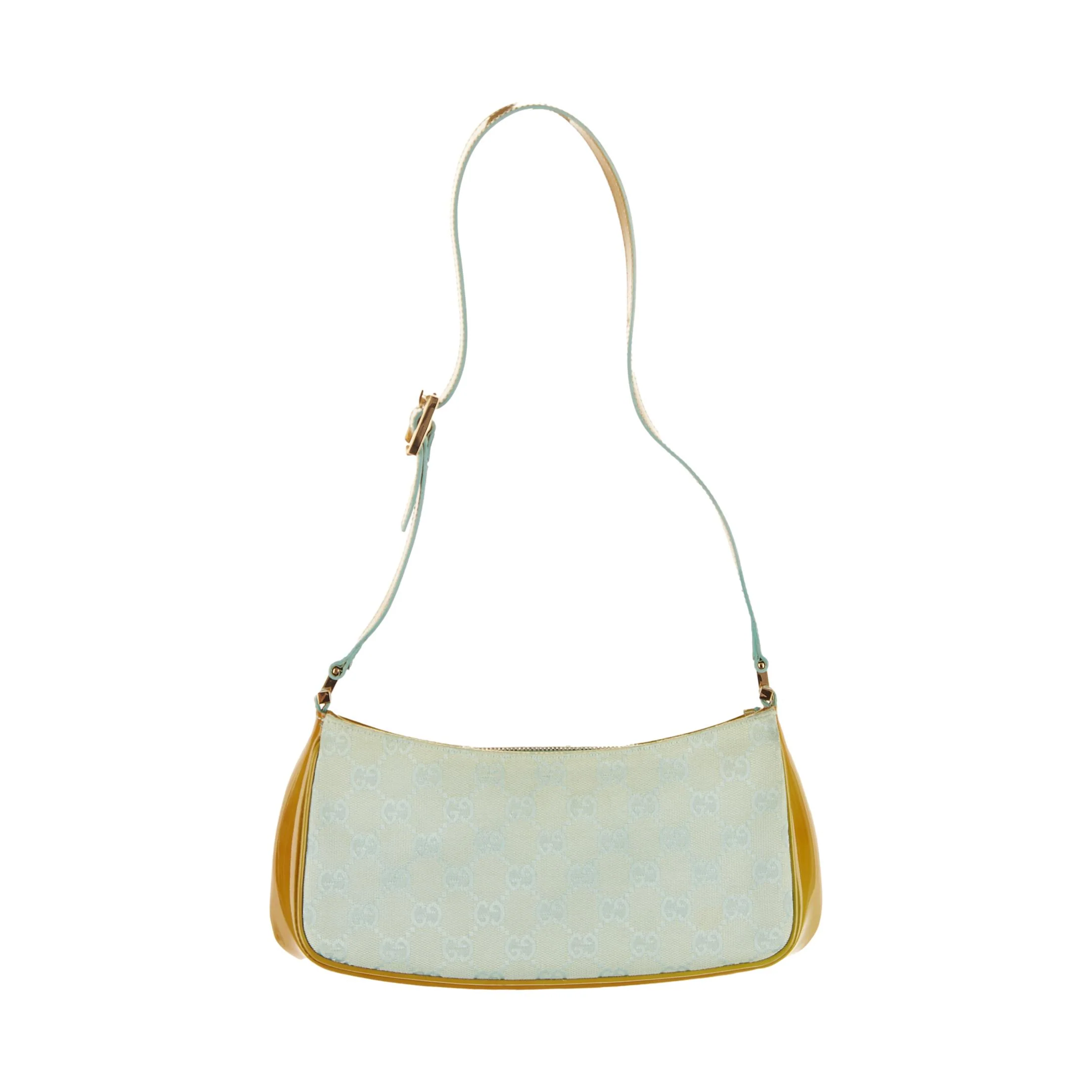 Gucci Blue Logo Shoulder Bag - Image 2