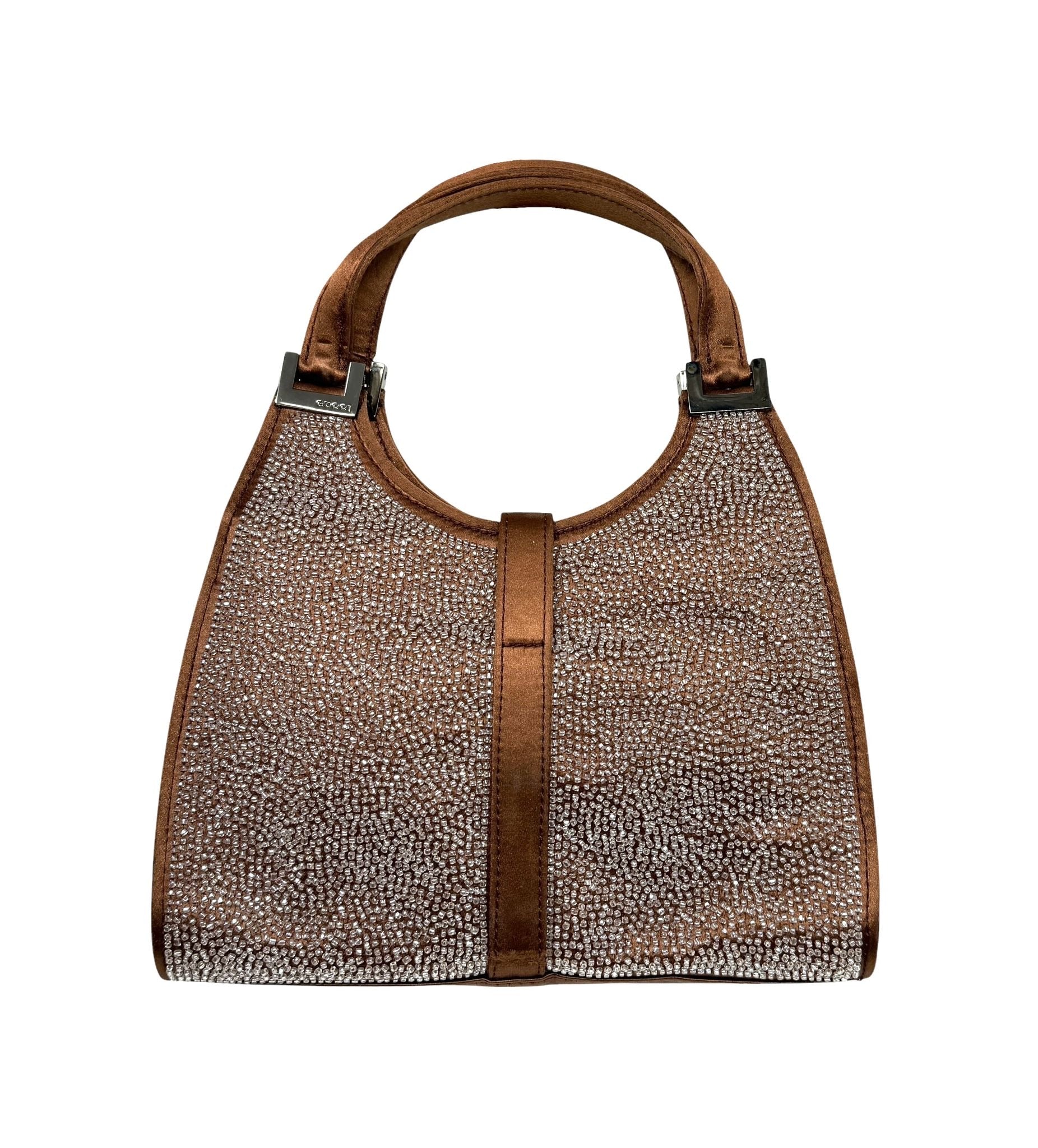 Gucci Brown Beaded Mini Jackie Bag - Image 2