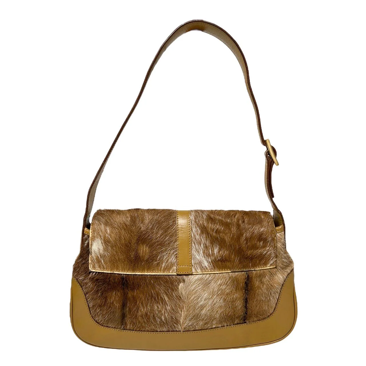 Gucci Brown Calf Hair Jackie Bag - Image 2